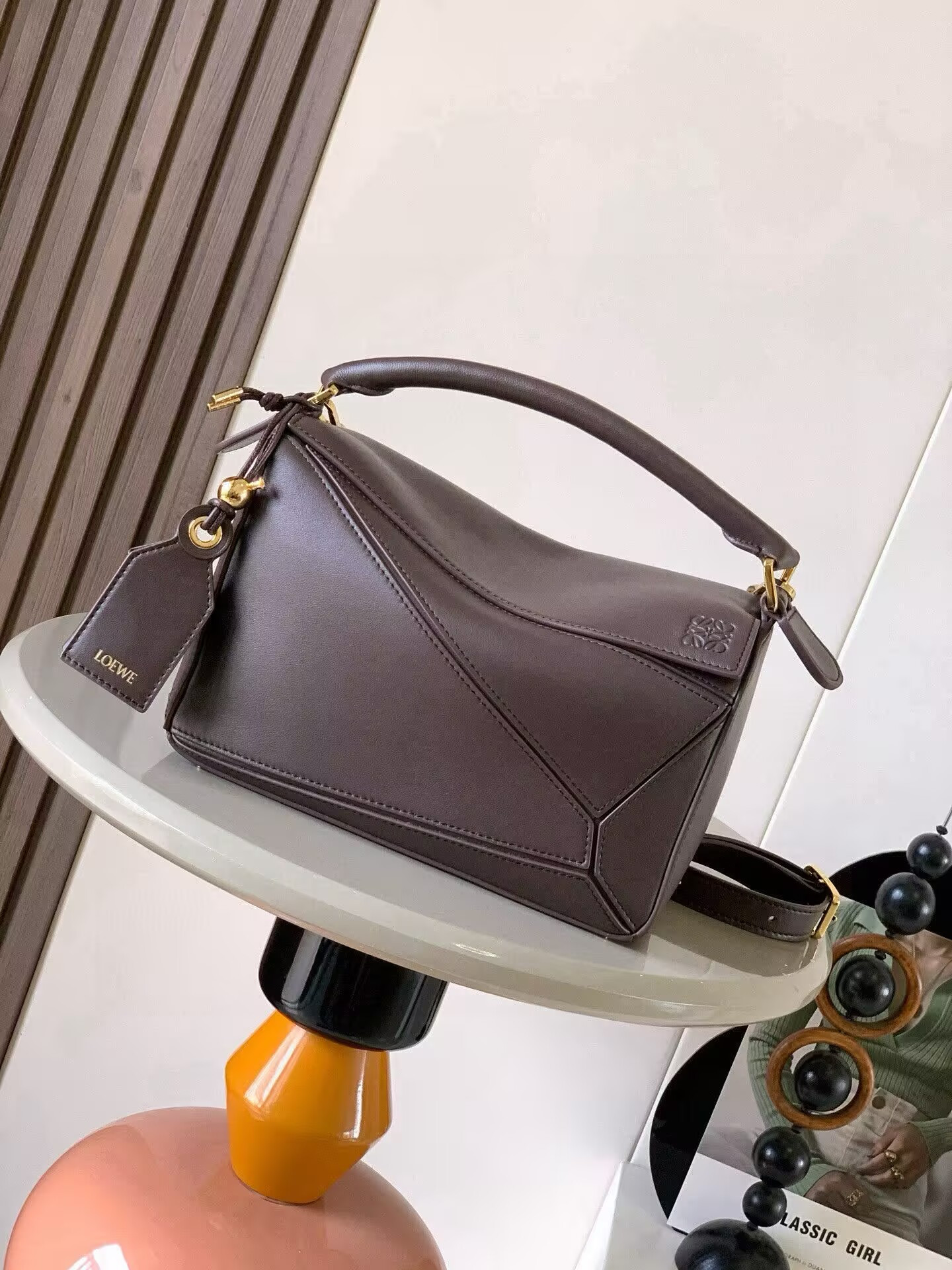 LOEWE Small Featherlight Puzzle Bag in Nappa Lambskin 16.5x24x10.5cm