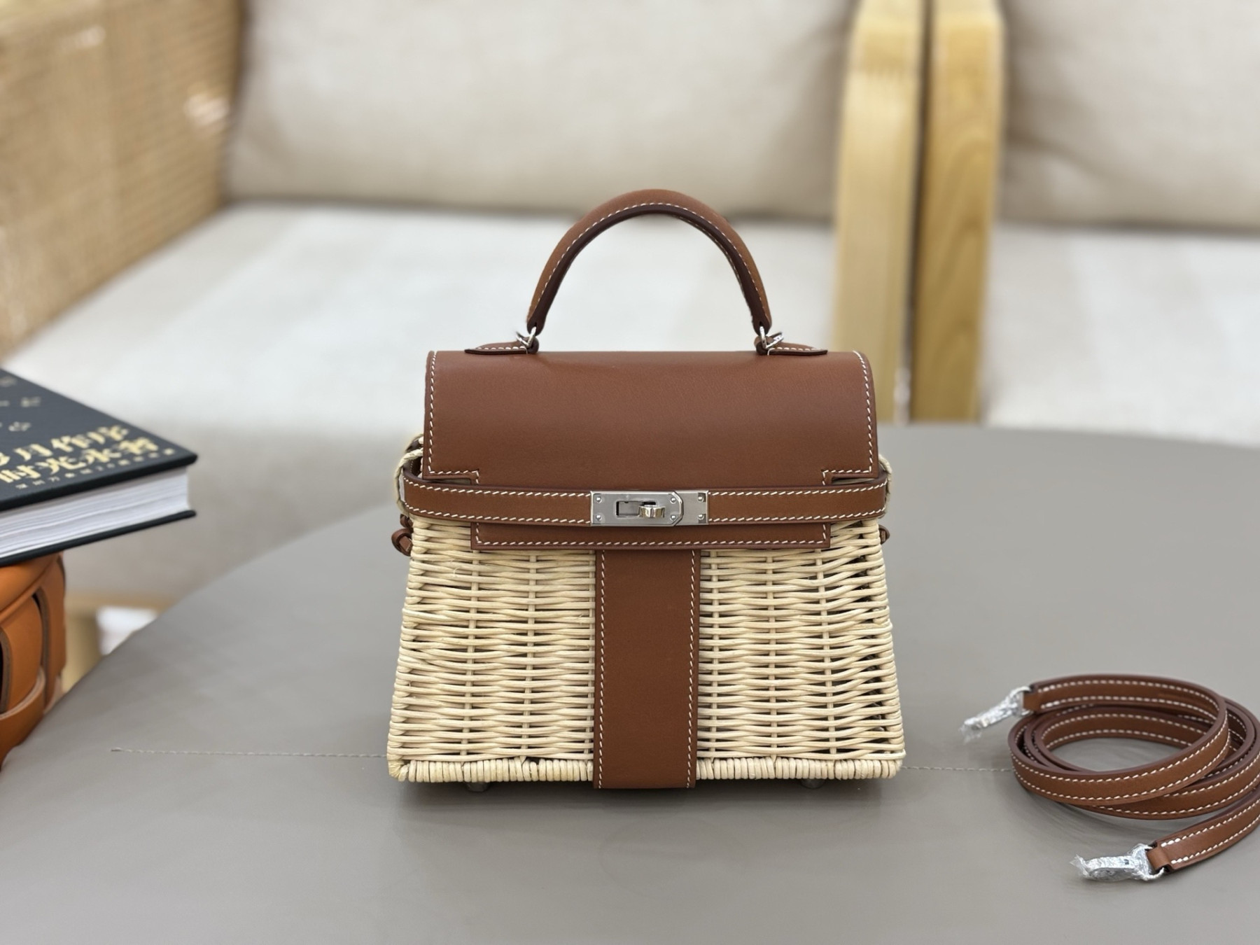 H**me5 Kelly Mini Picnic Handbag 20cm