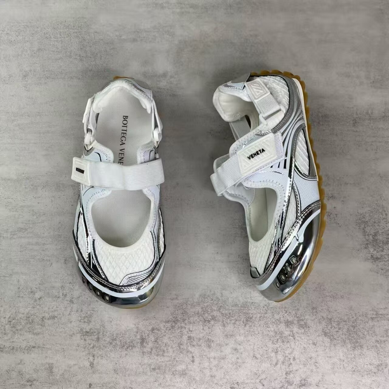 UA Bottega Veneta Orbit Flash Mary-Jane Sneaker