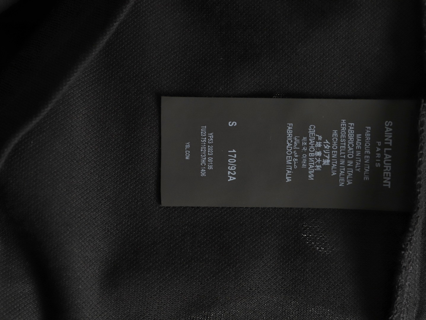 SAINT LAURENT YSL Short-sleeved Polo shirt