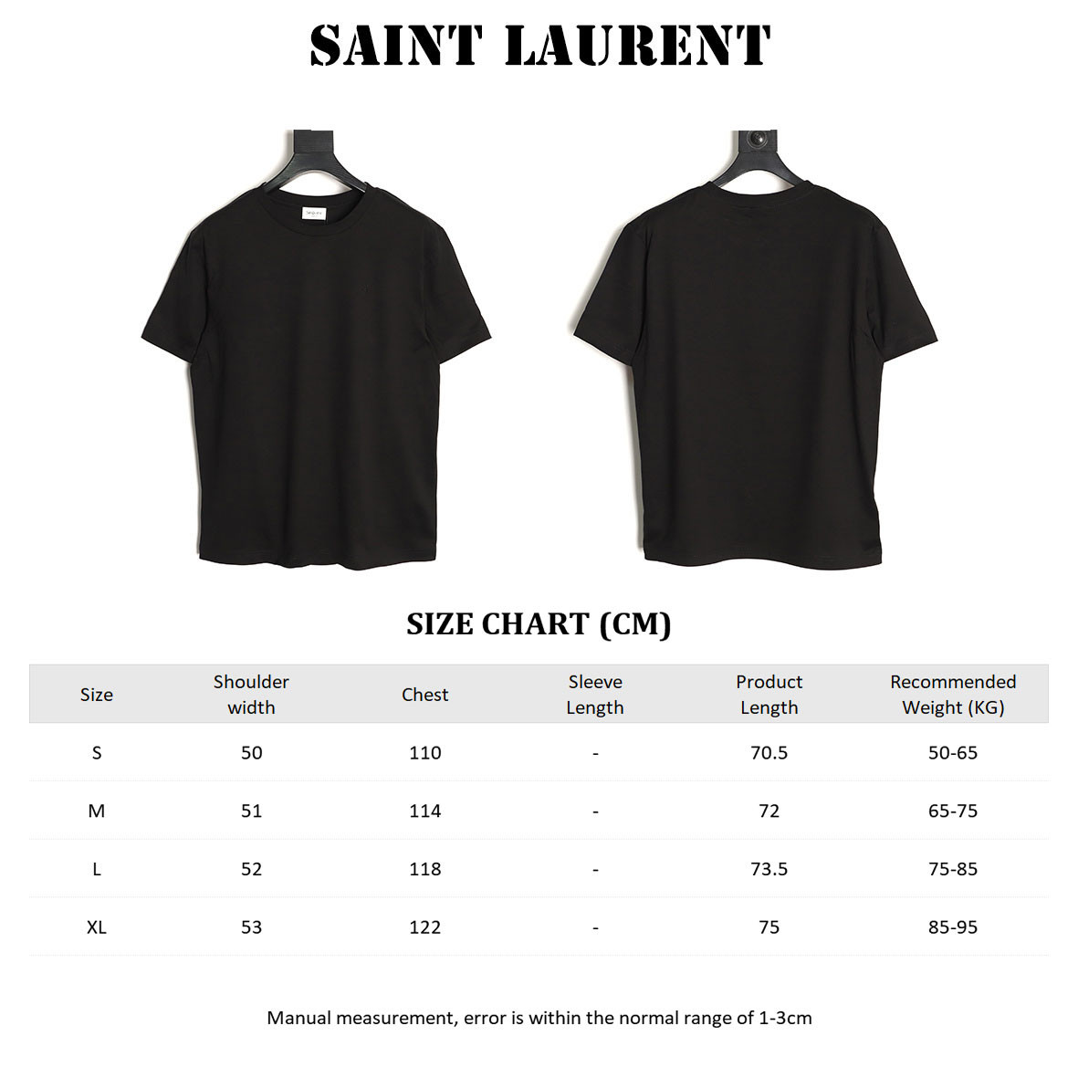 Sa1nt Lau*nt y51 short-sleeved t-shirt