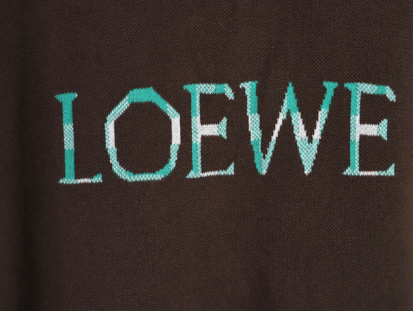 L0ew* knitting short-sleeved t-shirt
