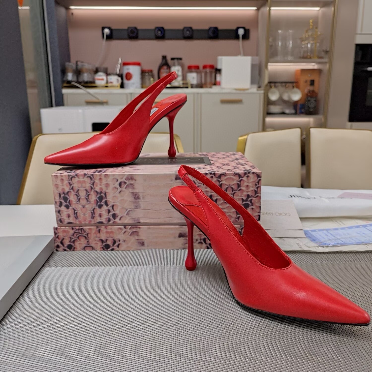 ua J1m*y Ch00 leather pumps 100mm