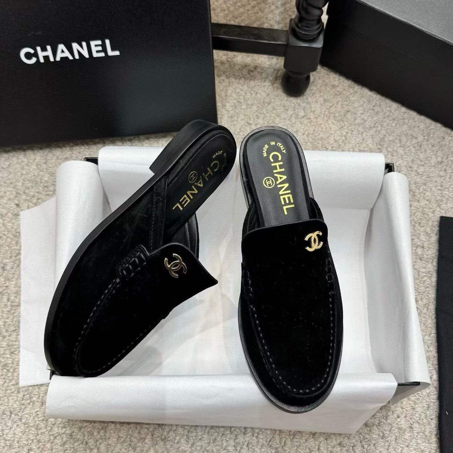 UA Chanel Mules