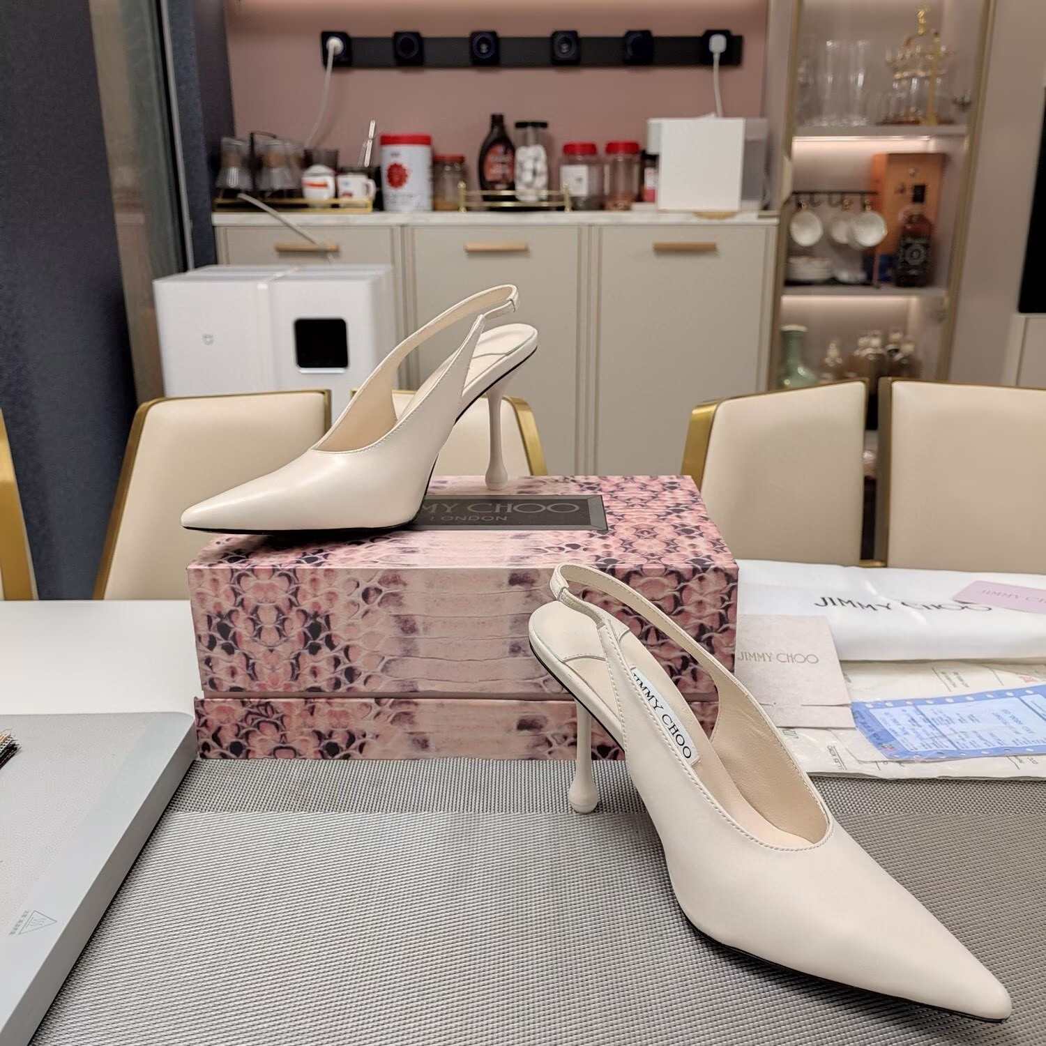 ua J1m*y Ch00 leather pumps 100mm