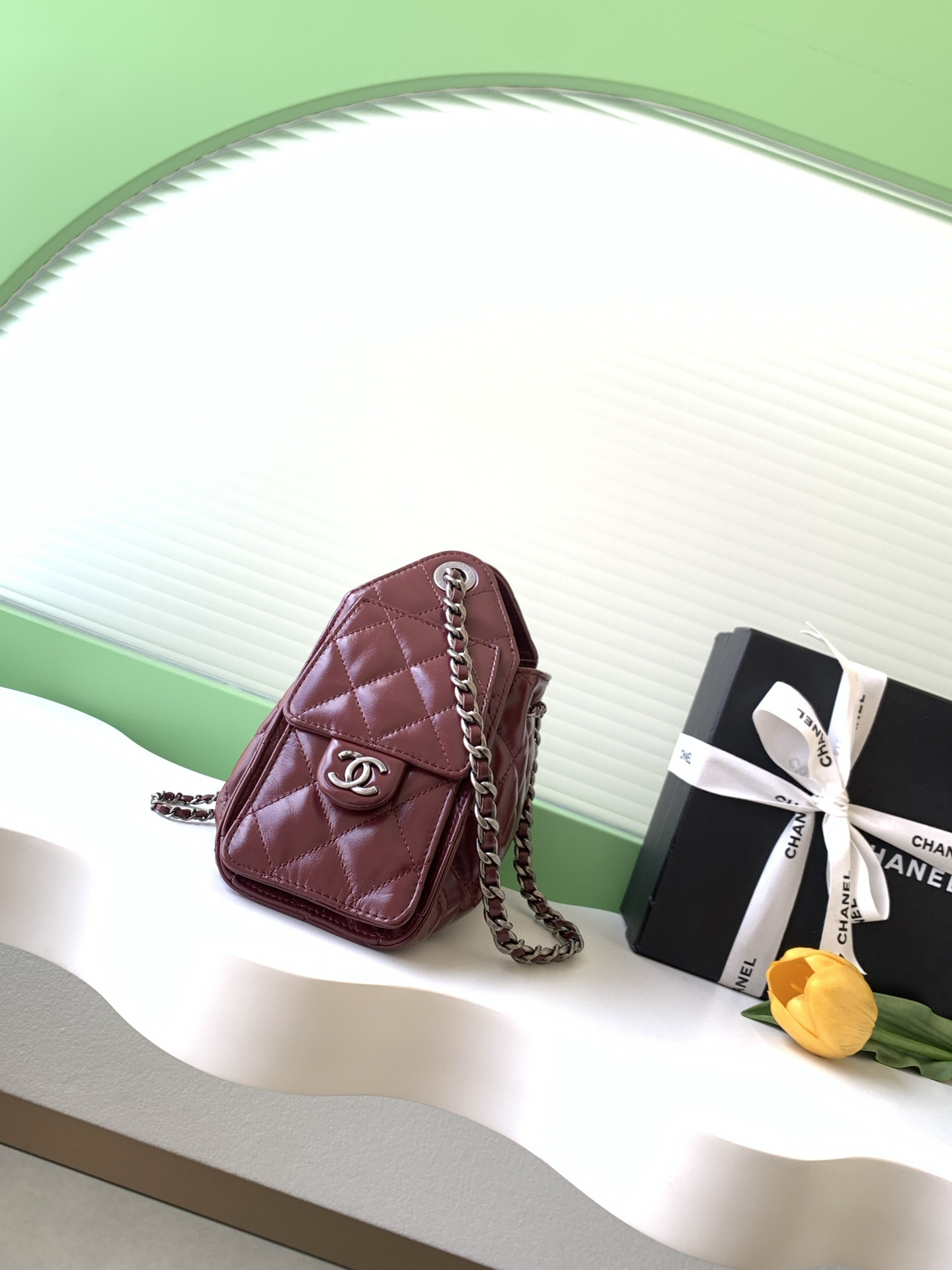 CHANEL 25C Bucket Bag 20x22x12.5cm