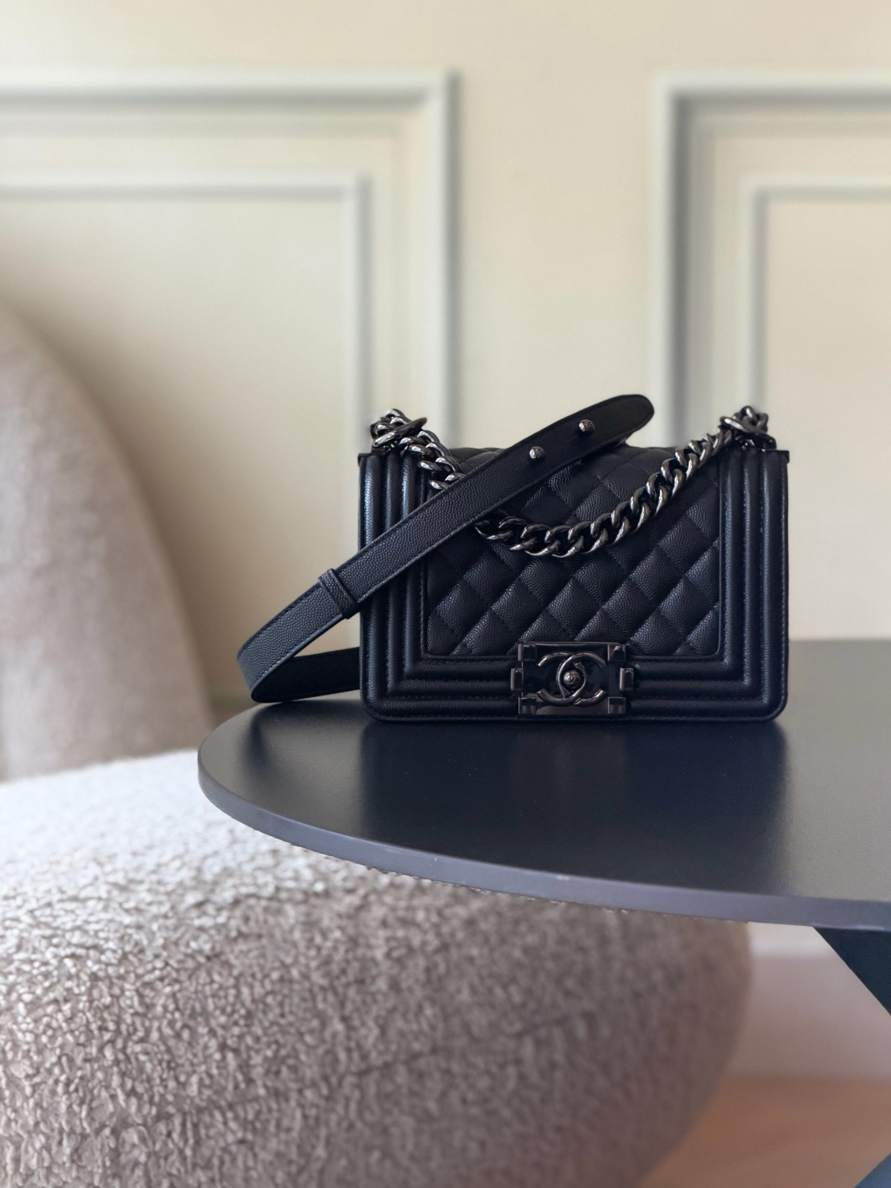Chanel Boy Handbag 12x20x7cm