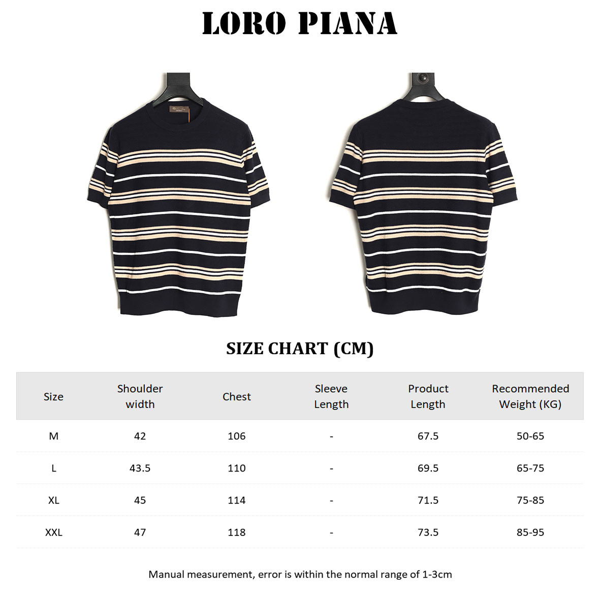 L0r0 P1ana knitting short-sleeved t-shirt