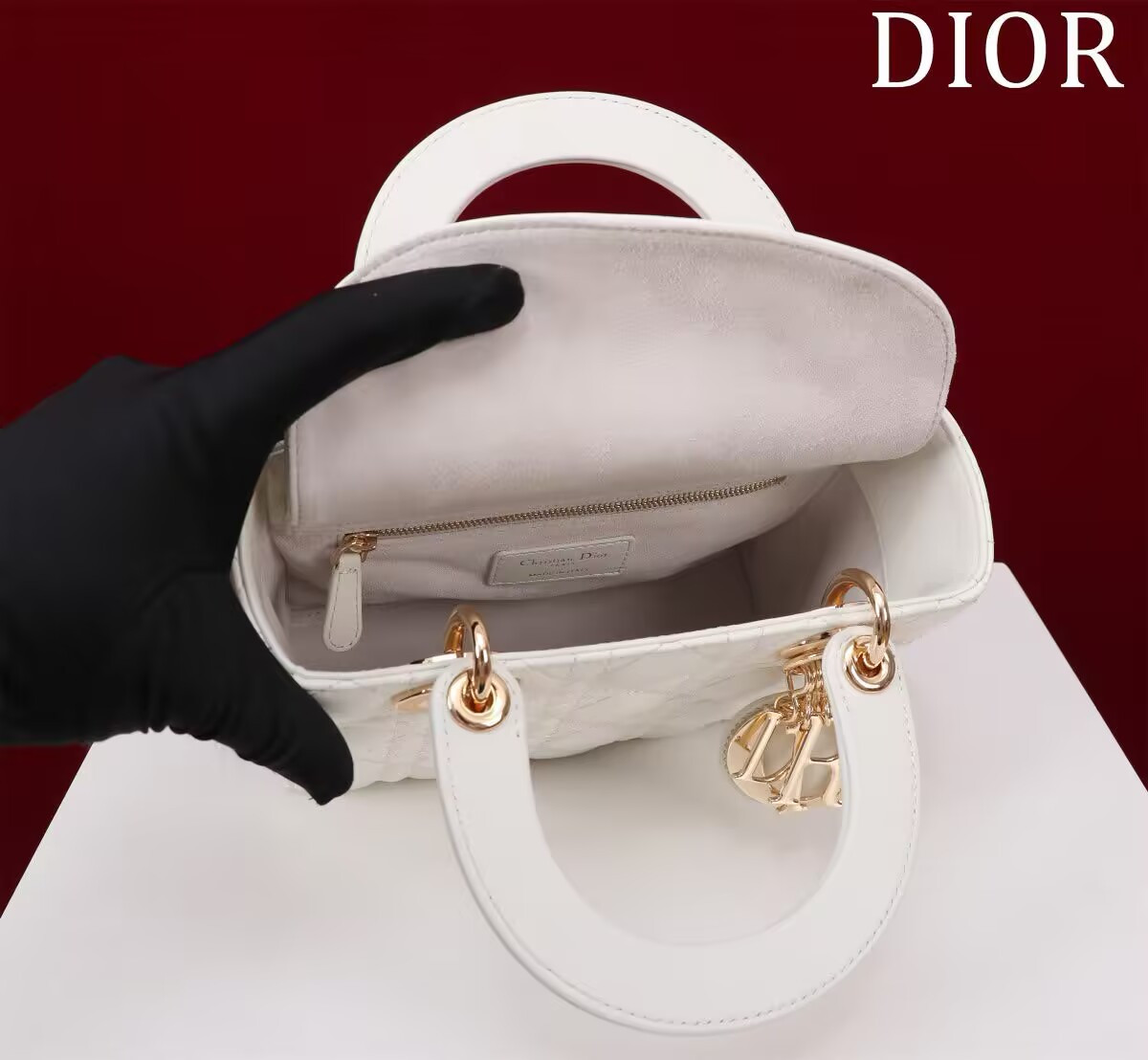 Small Lady Dior My ABCDior Bag 20 x 17 x 8 cm