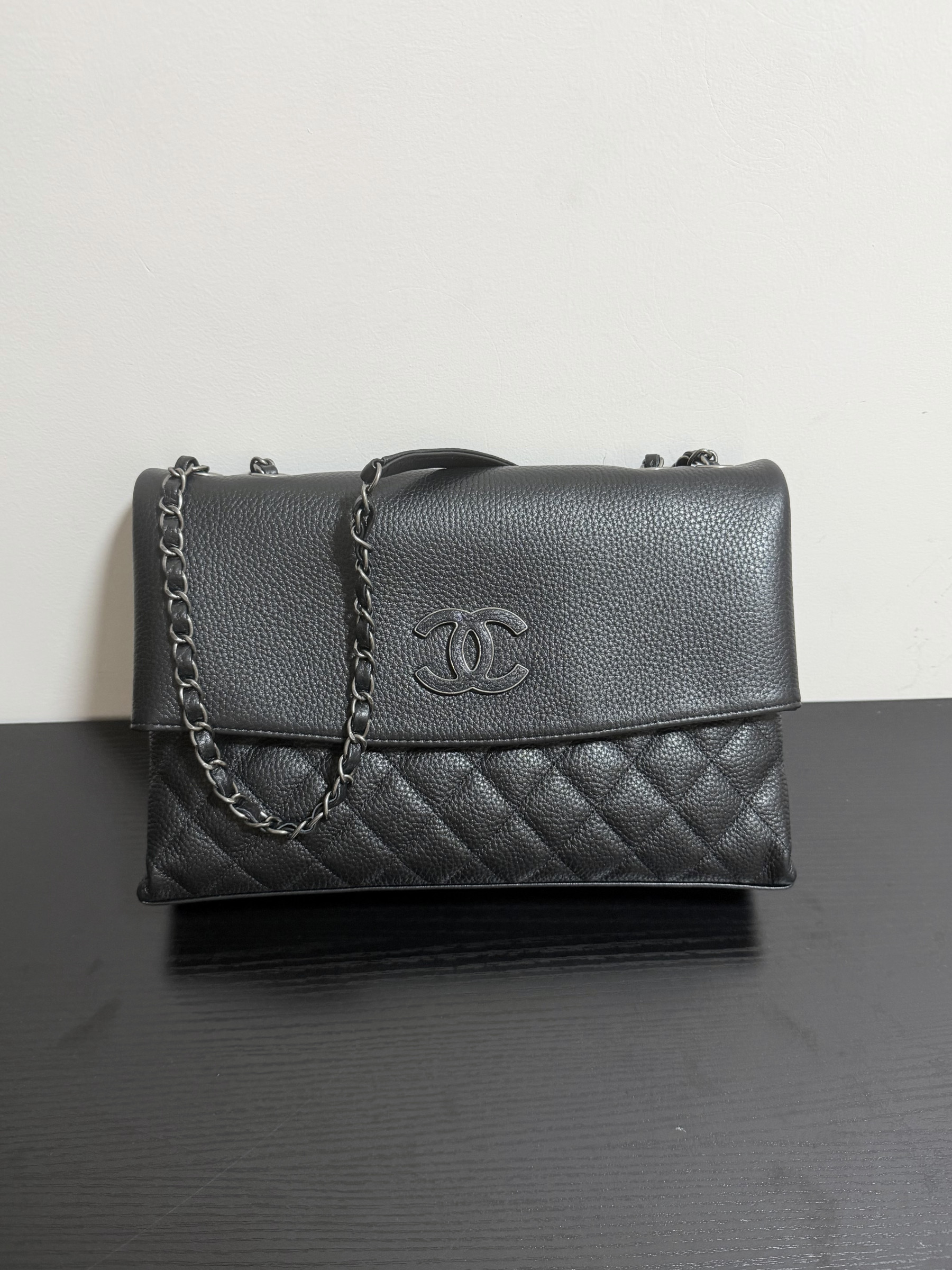 Chanel Hampton Flap Handbag AS7095 32x19x7.5cm