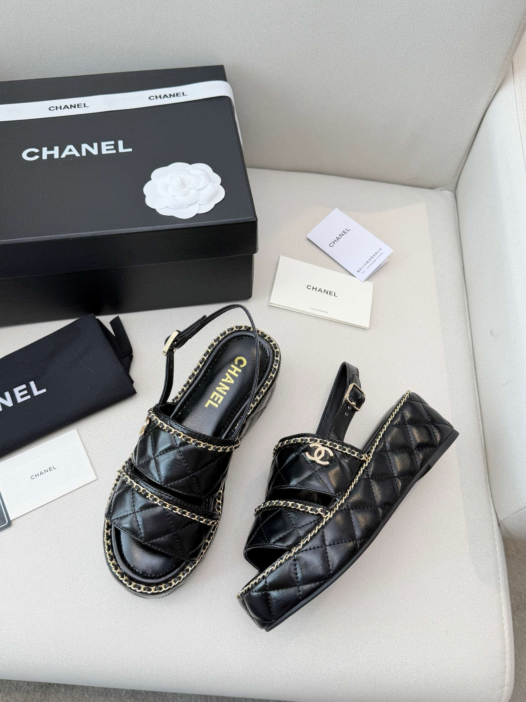 UA Chanel Sandals