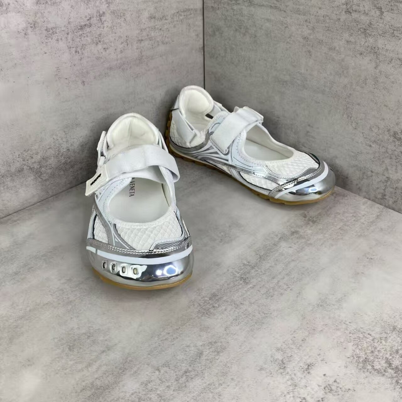 UA Bottega Veneta Orbit Flash Mary-Jane Sneaker