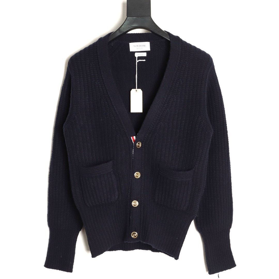 THOM BROWNE Wool Cardigan