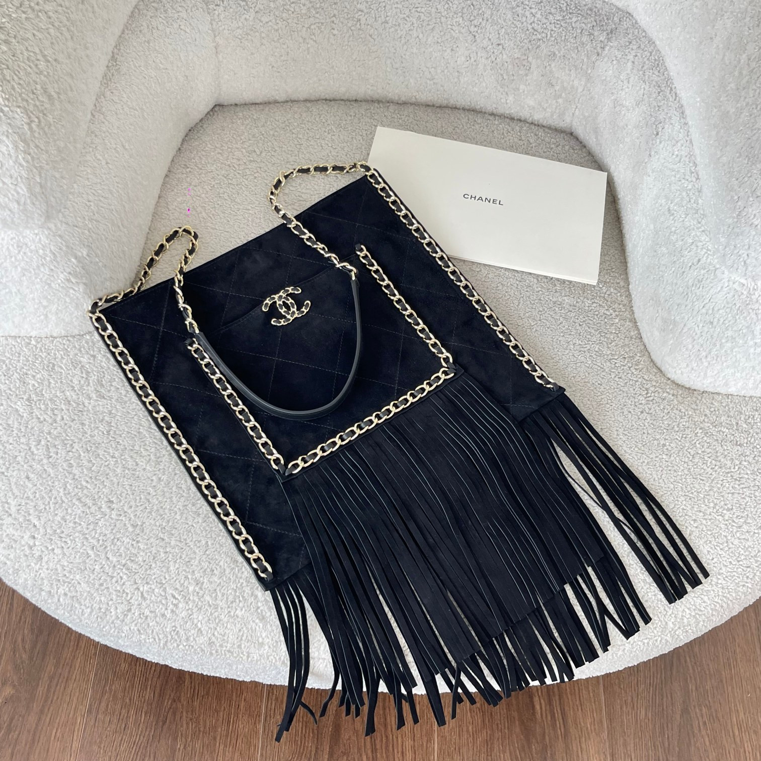 Chanel CC Fringe Shopping Bag 30x31cm