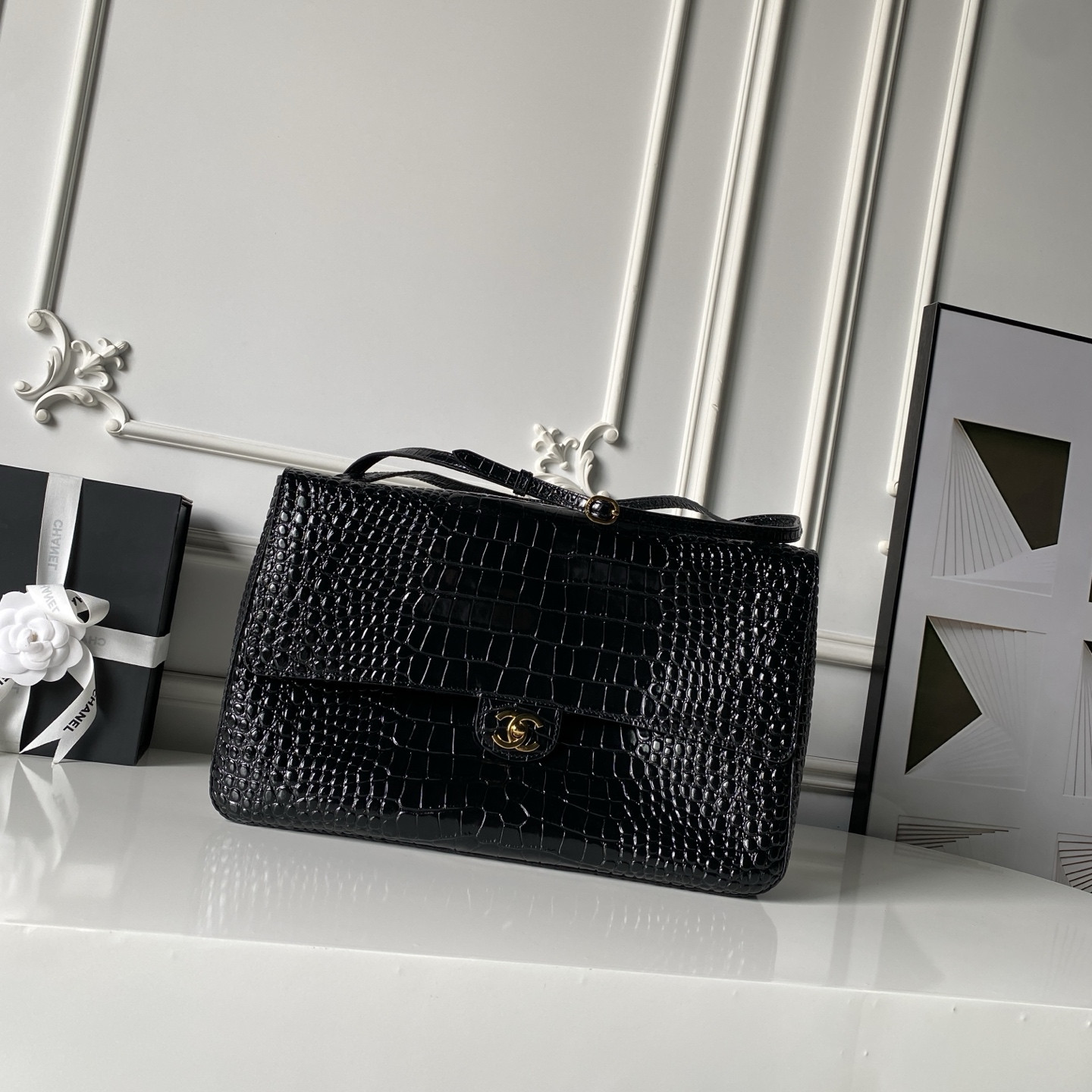 Chanel Maxi Flap Bag Gold hardware AS6233 26x38.5x11cm
