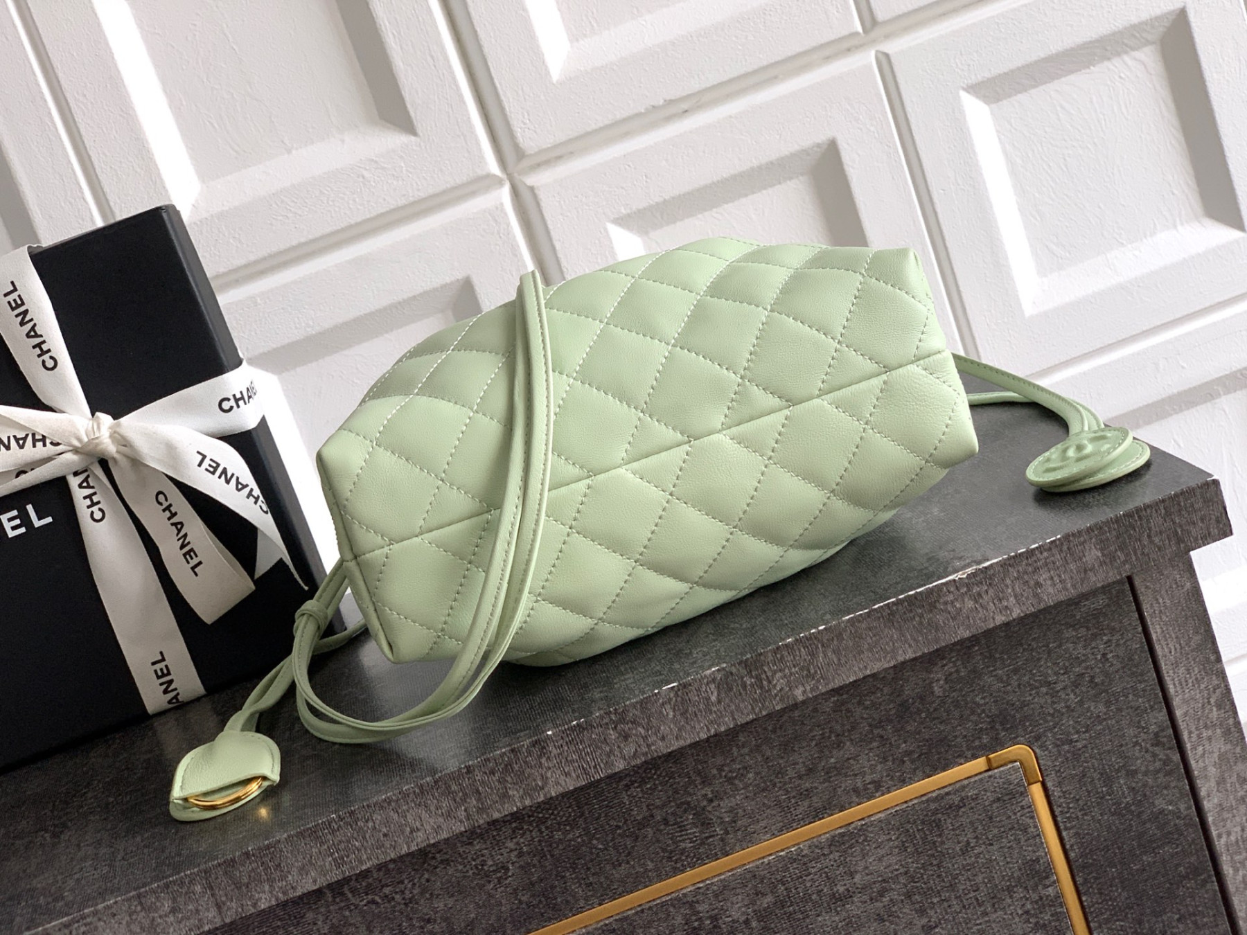 Chanel Clutch with Leather Strap AP5227 17x22x8cm