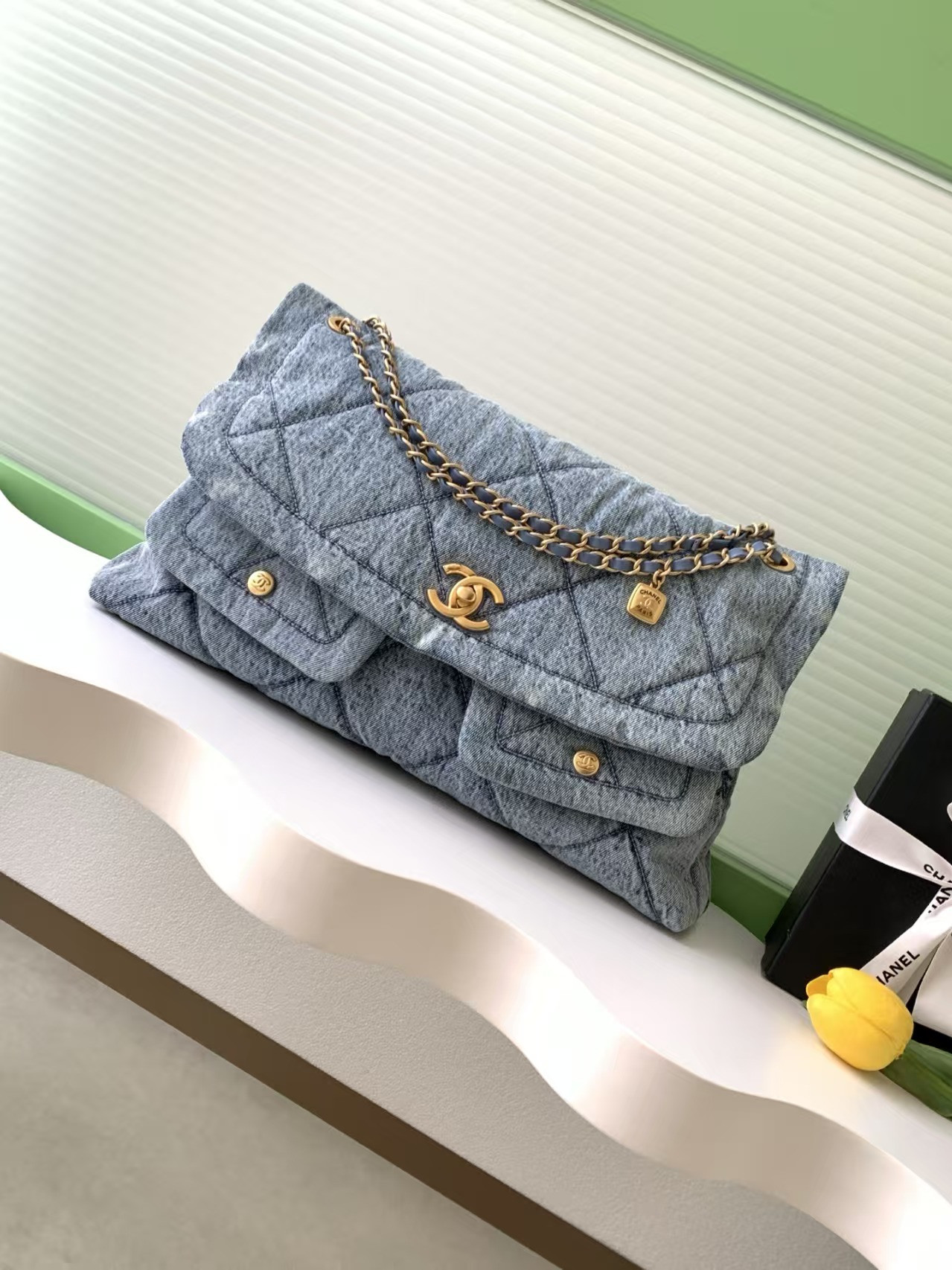 Ch**el Maxi Flap Bag 27x45x10cm