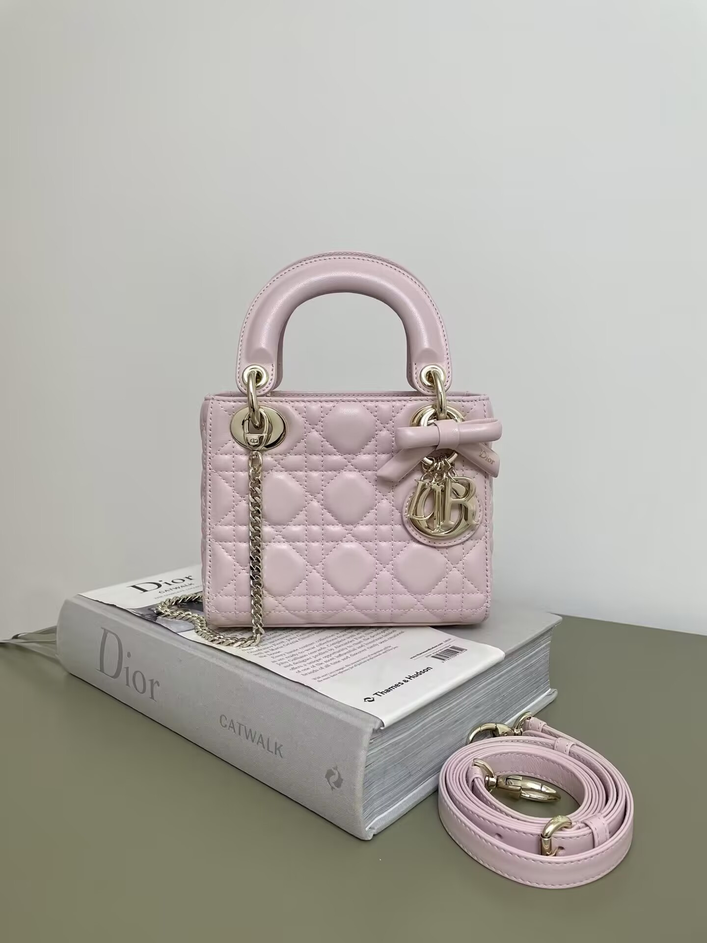 MINI LADY DIOR DIORAMOUR BAG 17x15x7cm