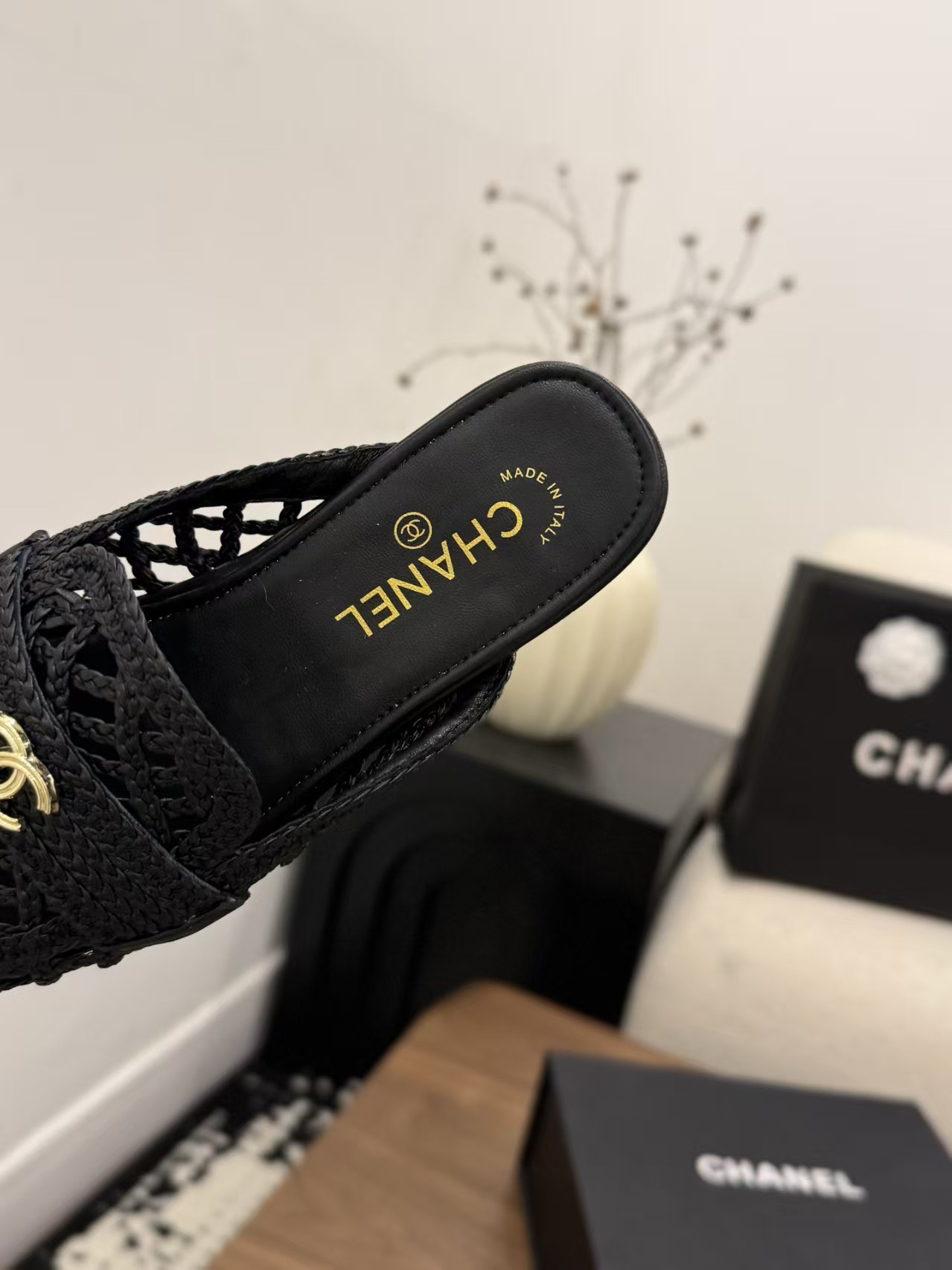 UA Chanel Mules