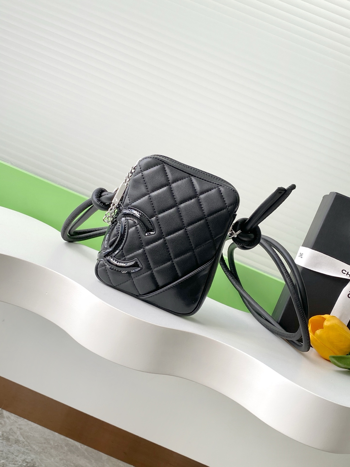 Chanel Cambon Line Crossbody Bag 13x15x3.5cm