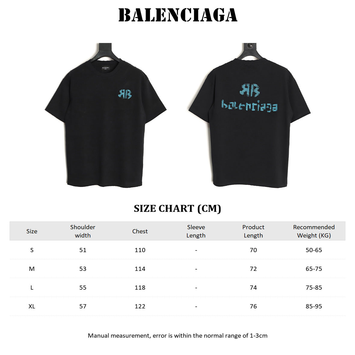 Ba1en*iaga short-sleeved t-shirt