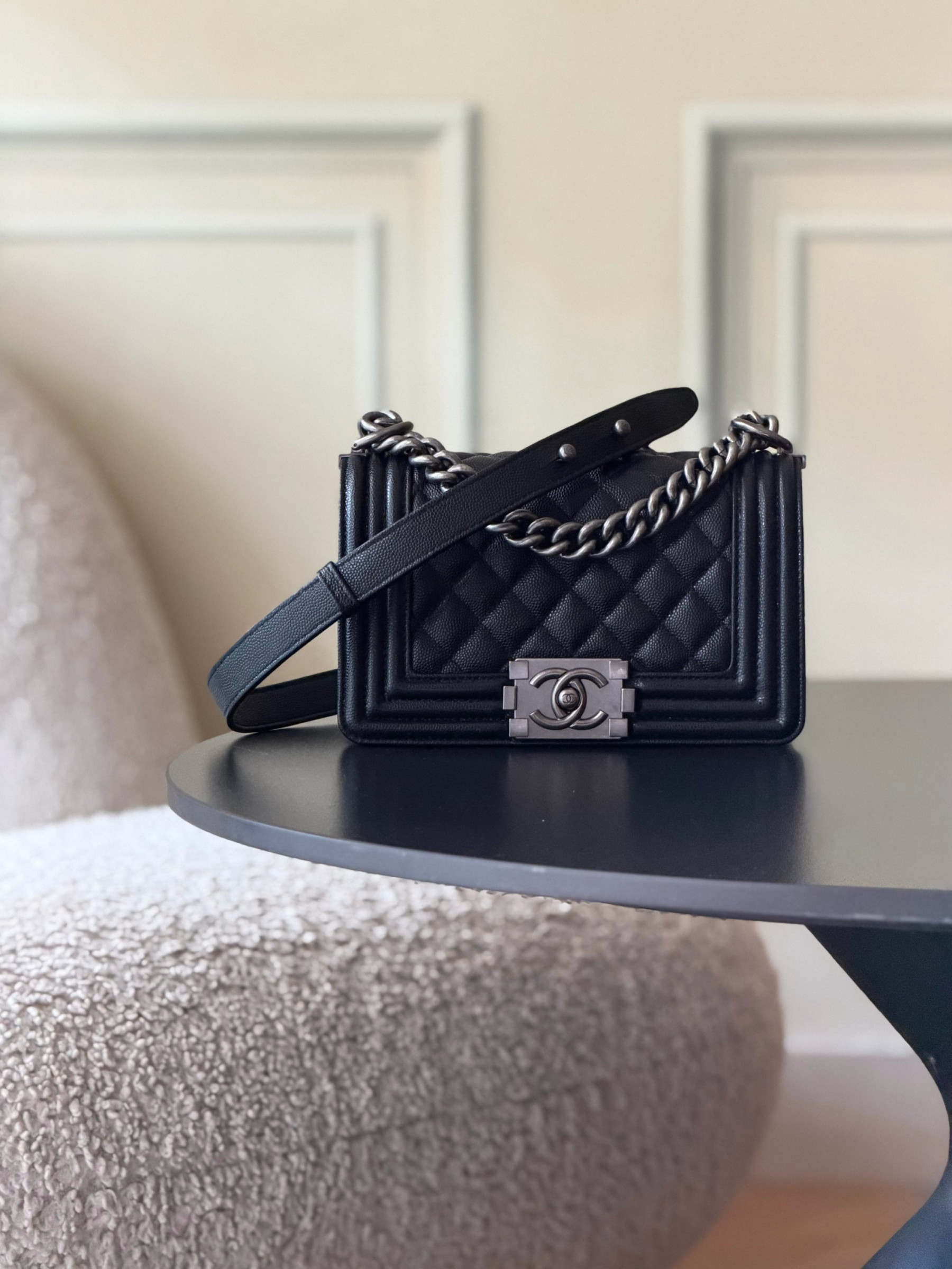 Chanel Boy Handbag 12x20x7cm