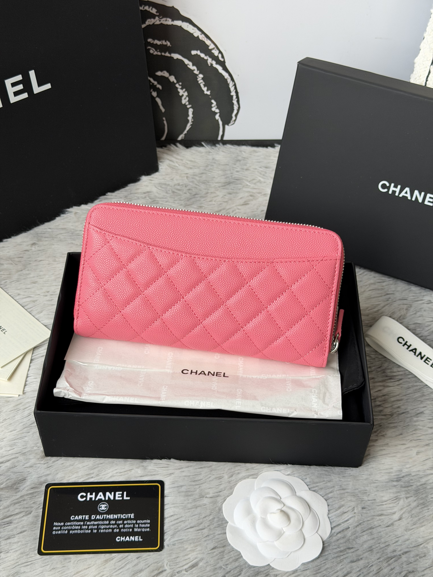 Chanel Zip Around Wallet 80758 10x19x3cm