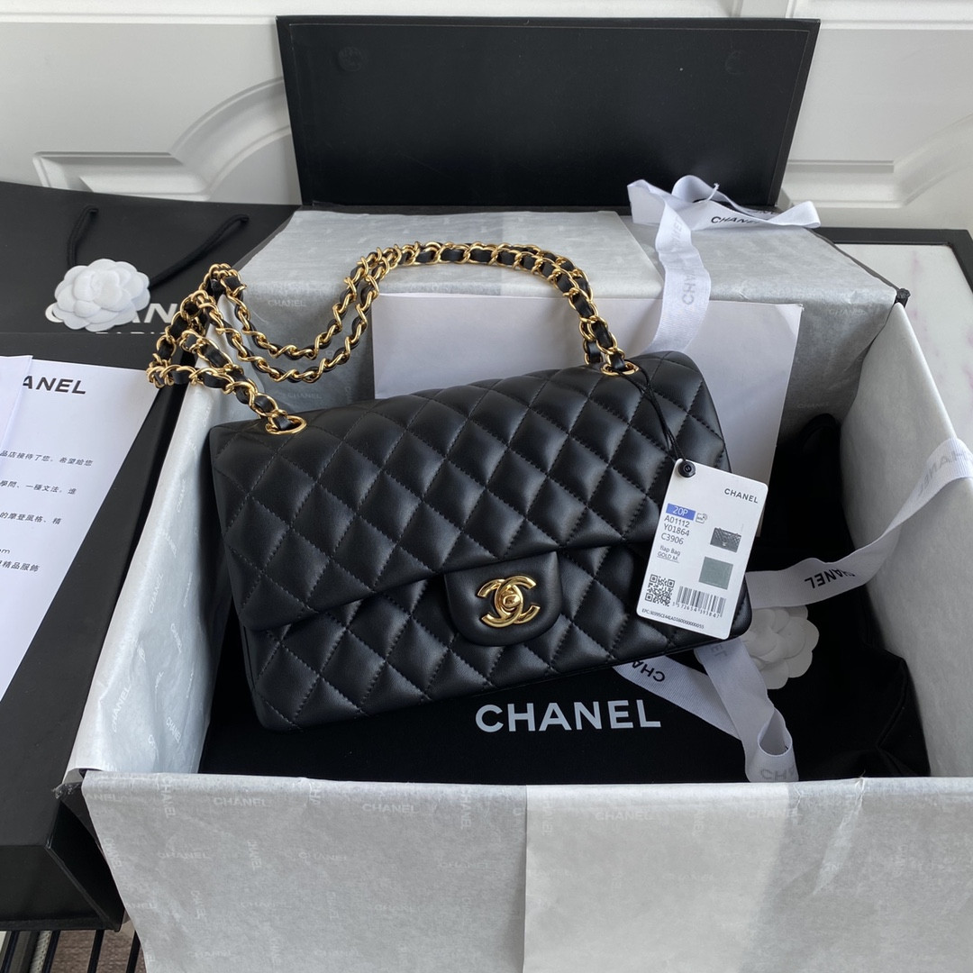 Chanel Classic Flap Bag A01112 15.5x25x6cm