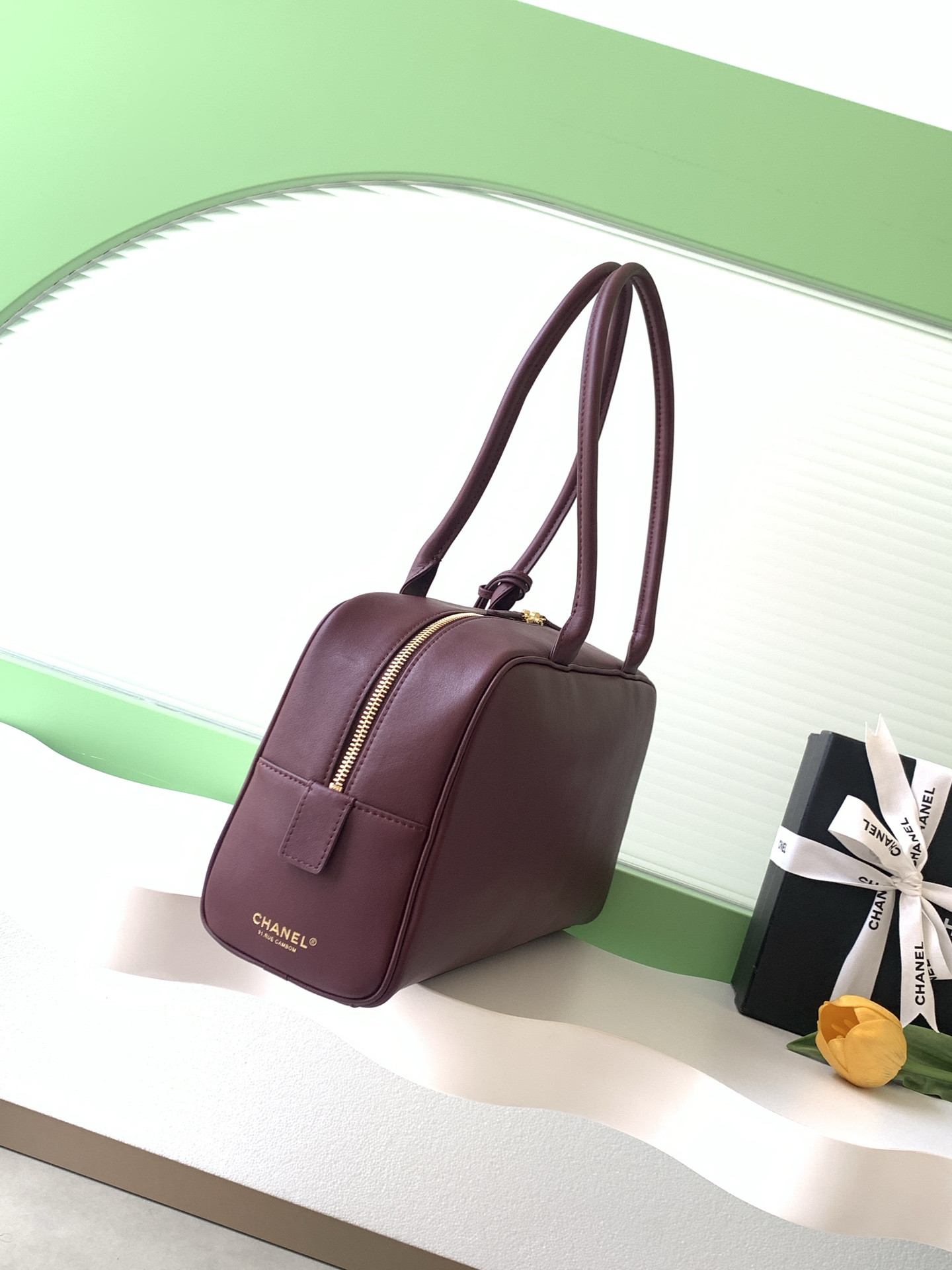 Chanel Large Bowling Bag AS6211 19x35.5x12.5cm