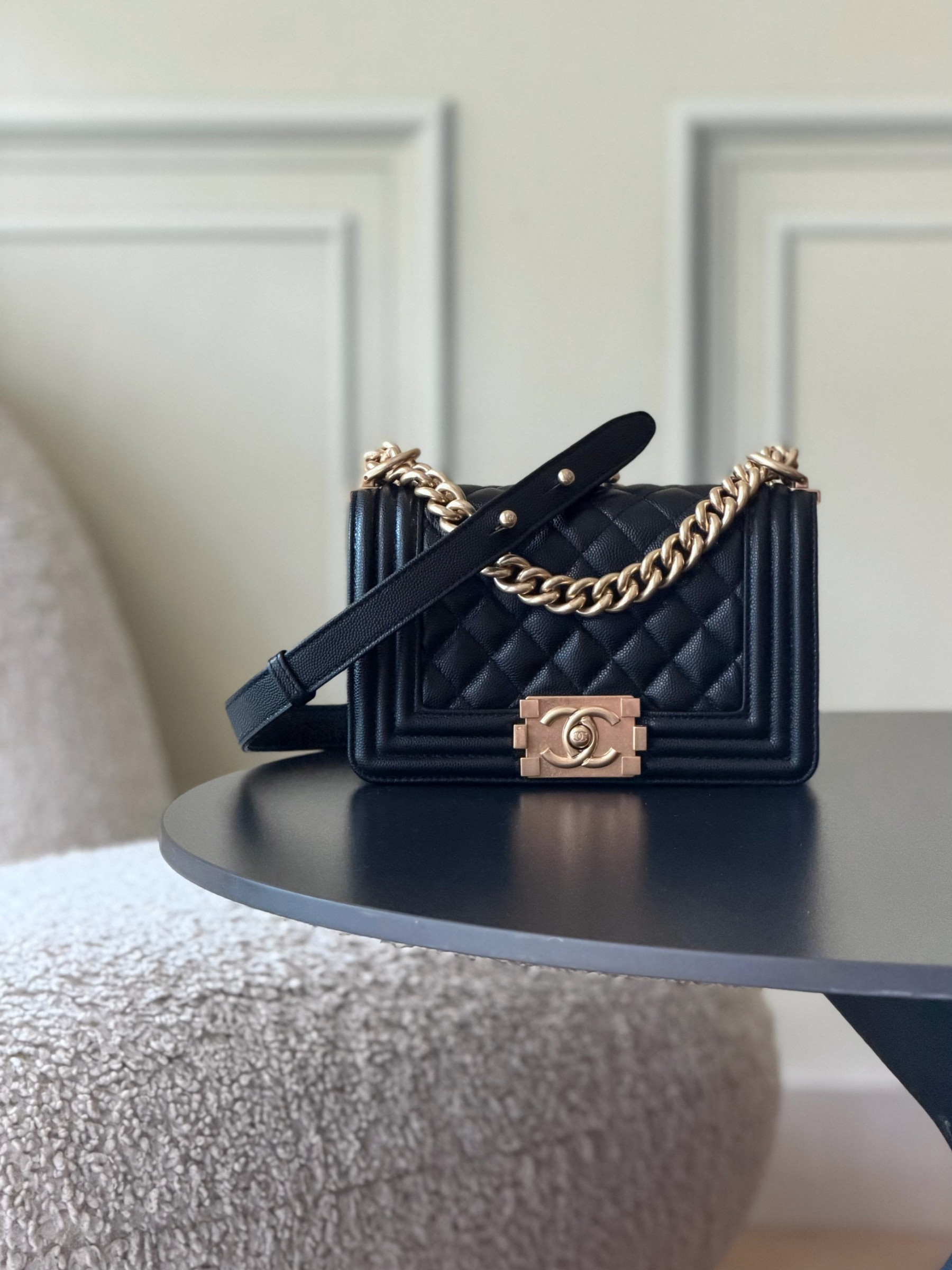 Chanel Boy Handbag 12x20x7cm