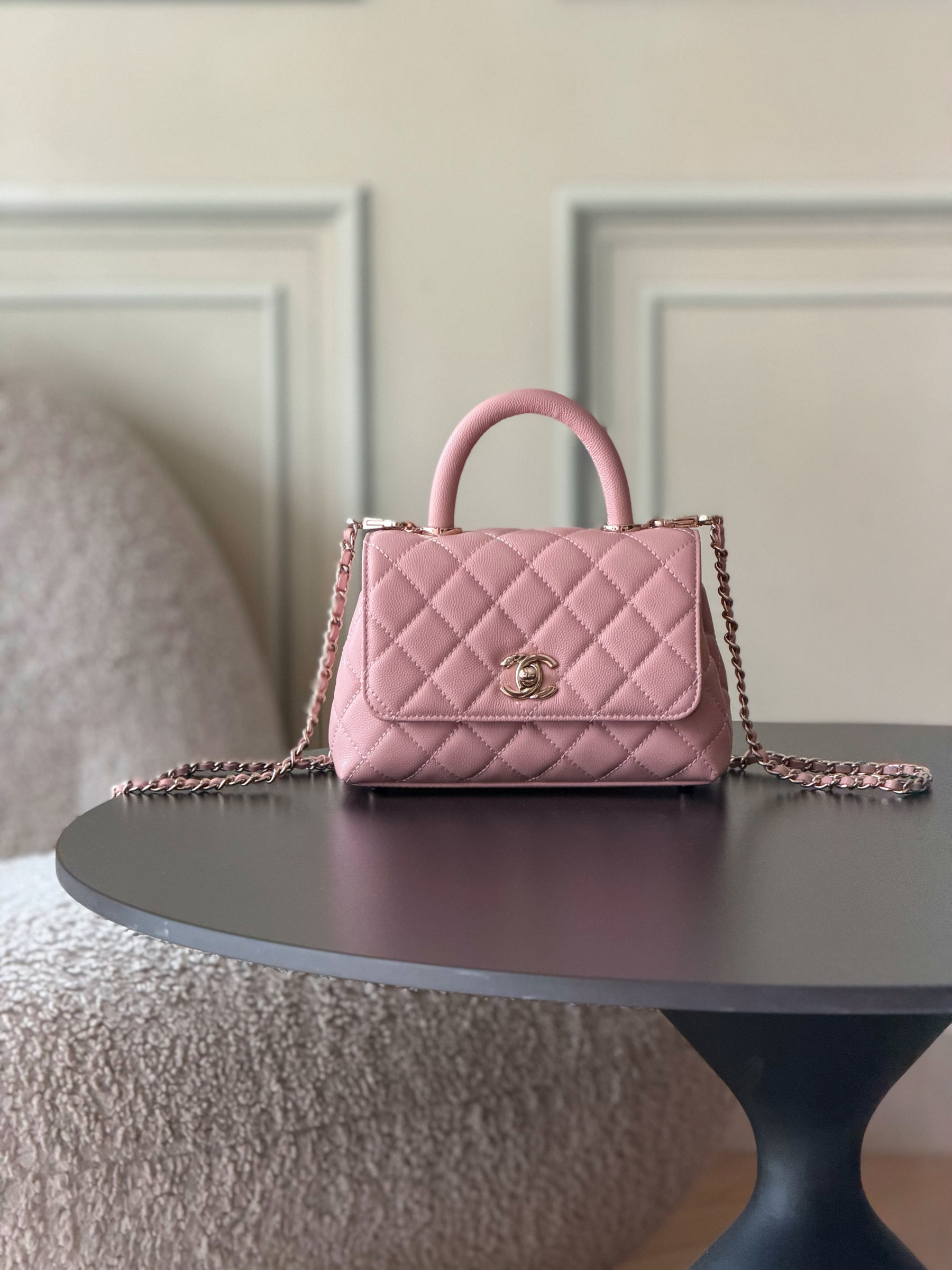 CHANEL mini coco handle 13x19x9cm