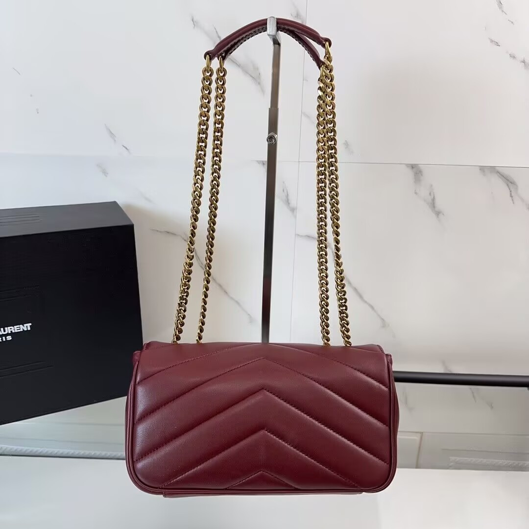 Y51 LOULOU small in MATELASSÉ lambskin 24x14x6cm