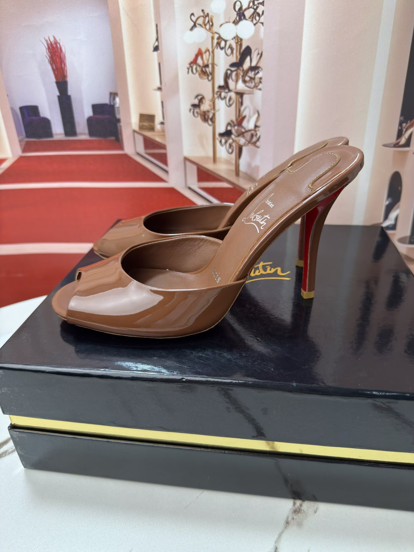 ua Chr1st1an louboutin me dolly mules 10cm heel