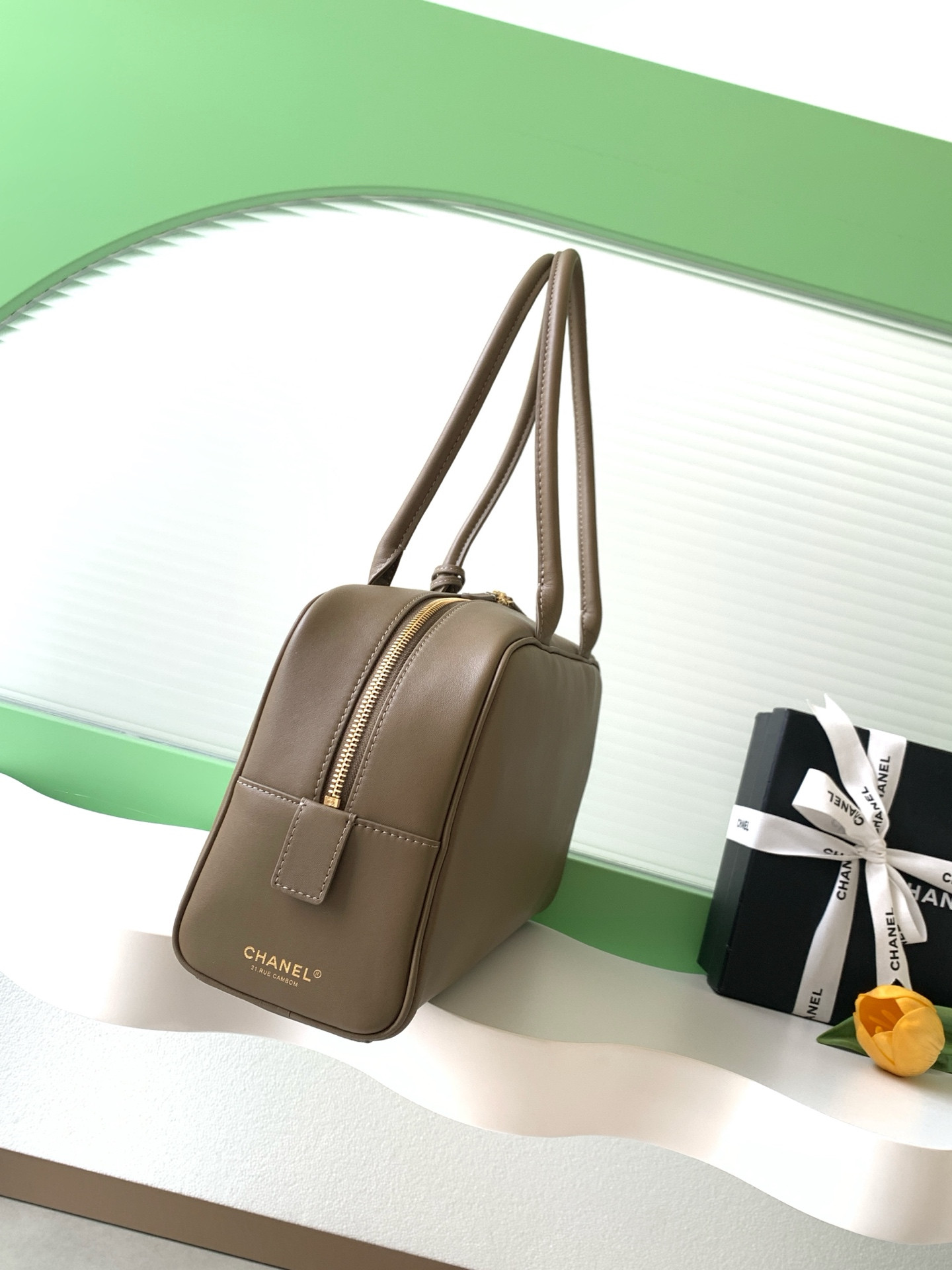 Chanel Large Bowling Bag AS6211 19x35.5x12.5cm