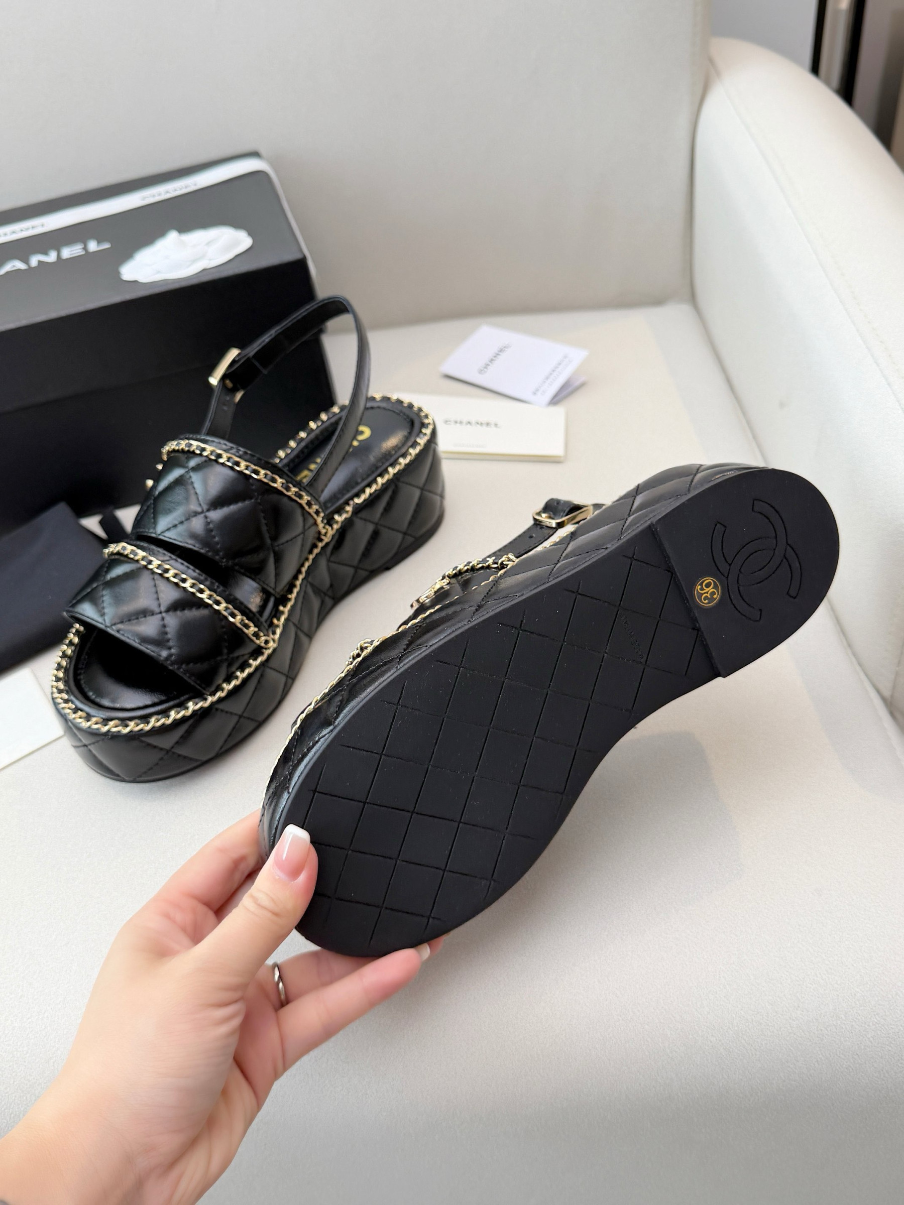 UA Chanel Sandals