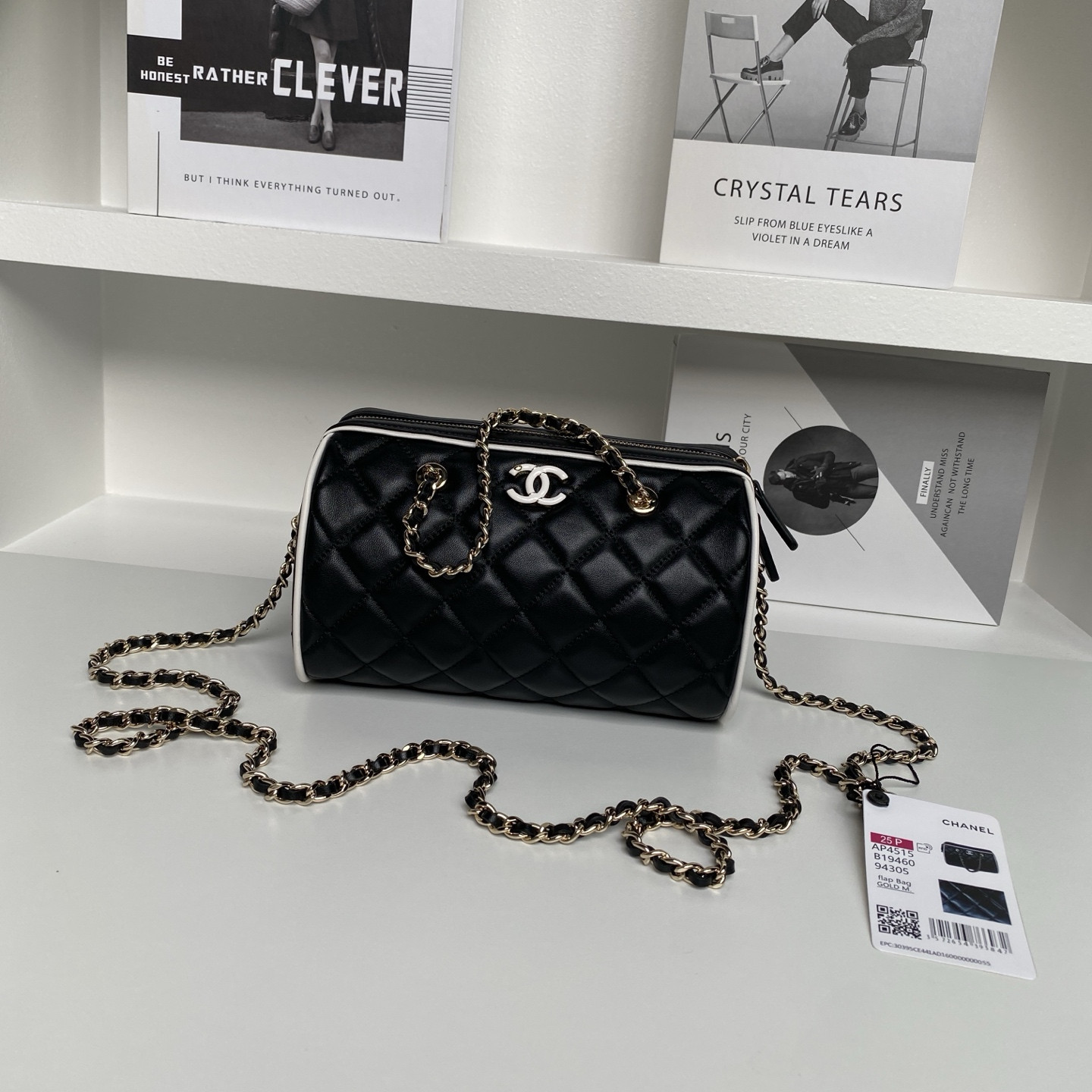 Chanel 25P Bowling Ap4515 11.5×18.5×11cm