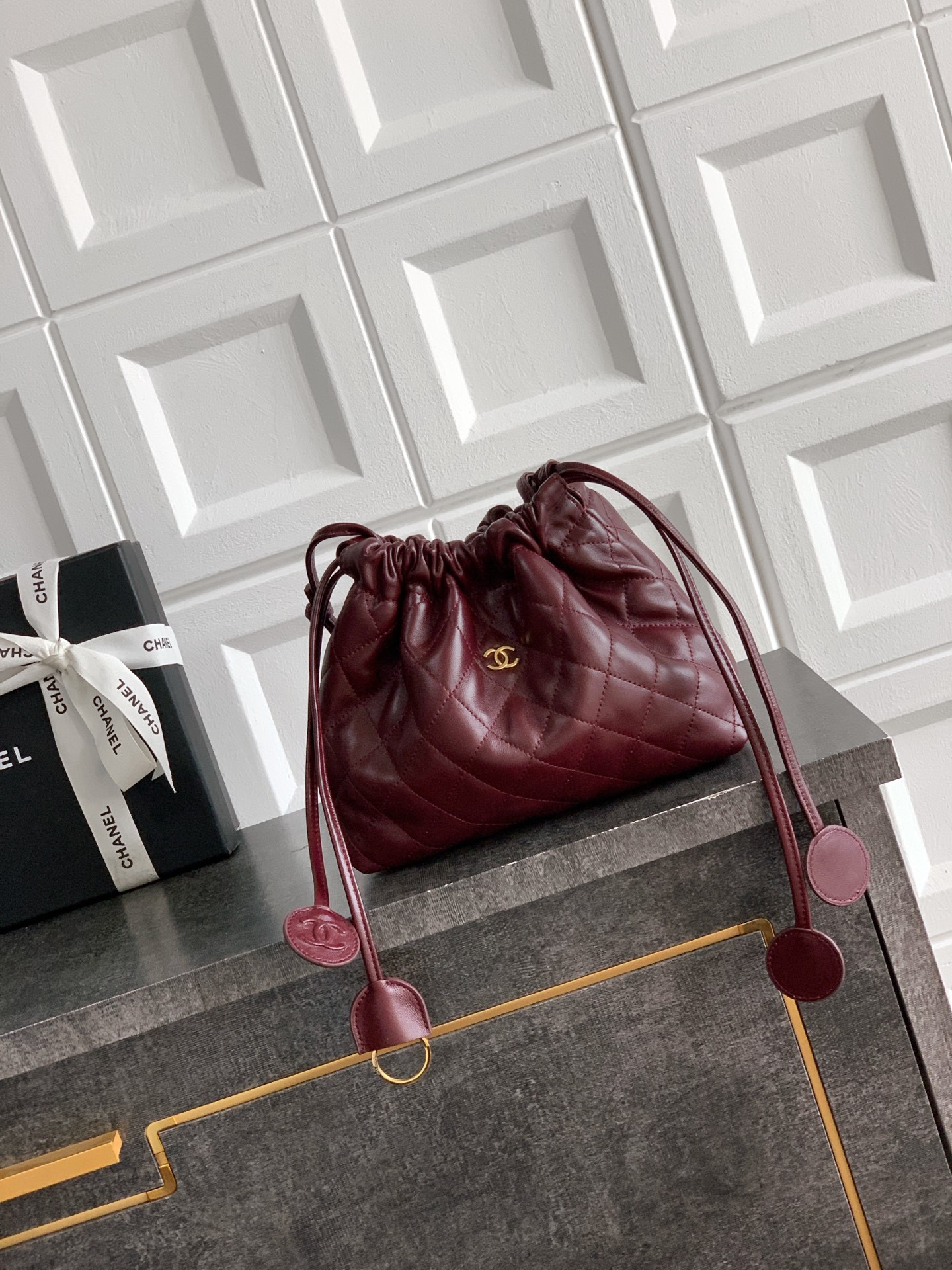 Chanel Clutch with Leather Strap AP5227 17x22x8cm