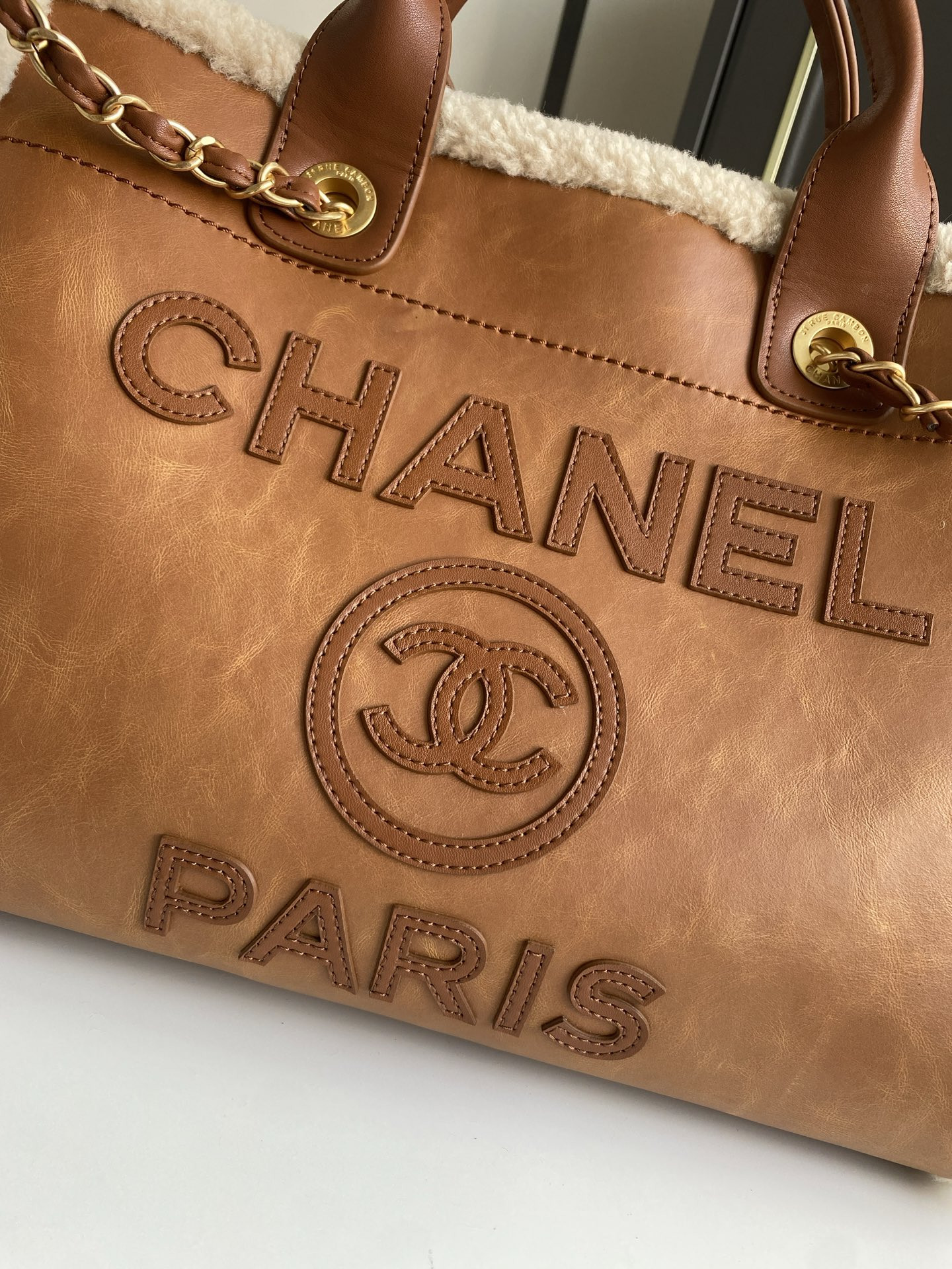 Chanel Deauville Tote Shopping Bag 33cm