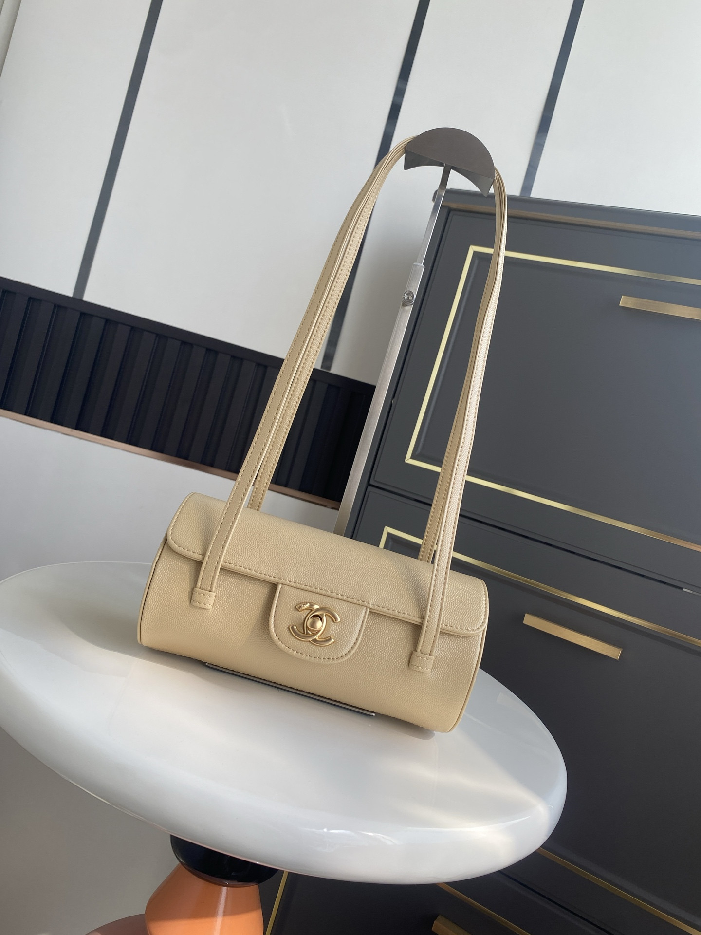 Chanel Small Bowling Bag AS6143 10x20.5x10cm