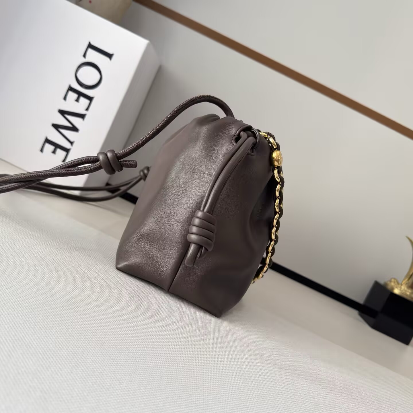 LOEWE Medium Flamenco purse in mellow nappa lambskin 30x10.5x20cm