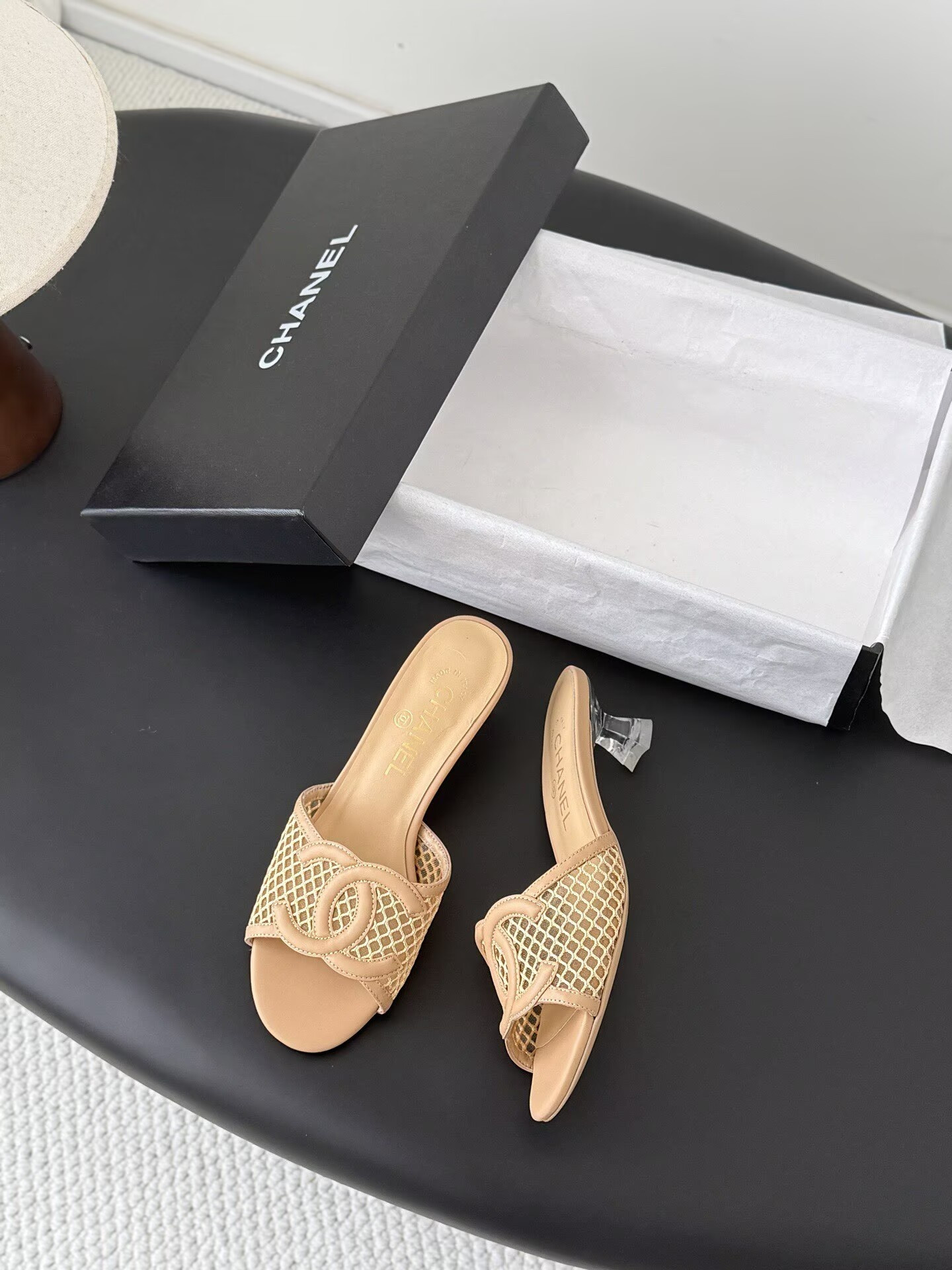 UA Chanel Sandals 4.5cm Heel