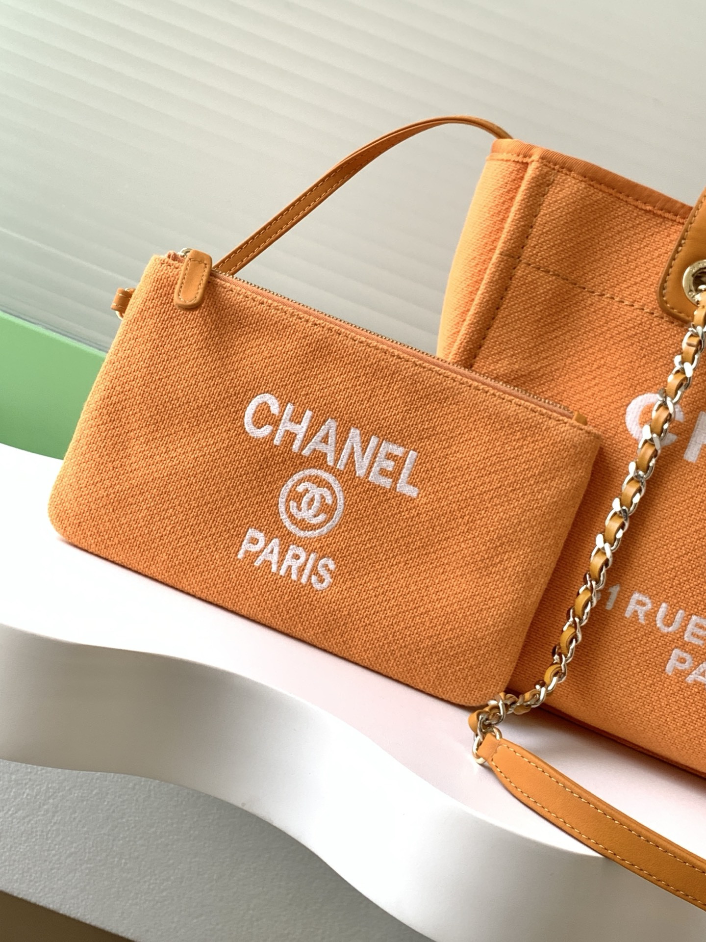Chanel Deauville Tote Shopping Bag 33x22x13cm