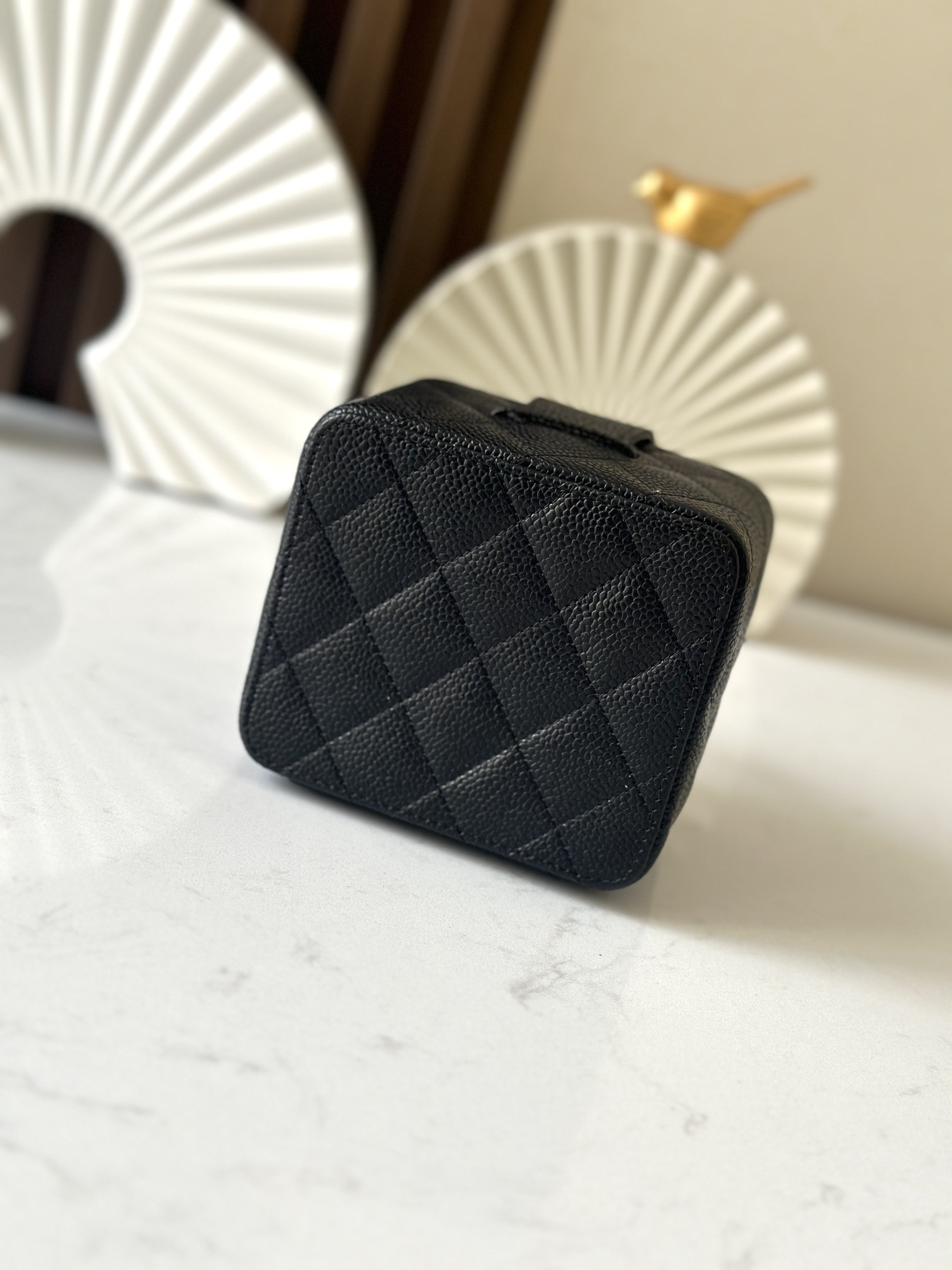 Chanel Vintage Cosmetic Bag 11x9.5x8.5cm