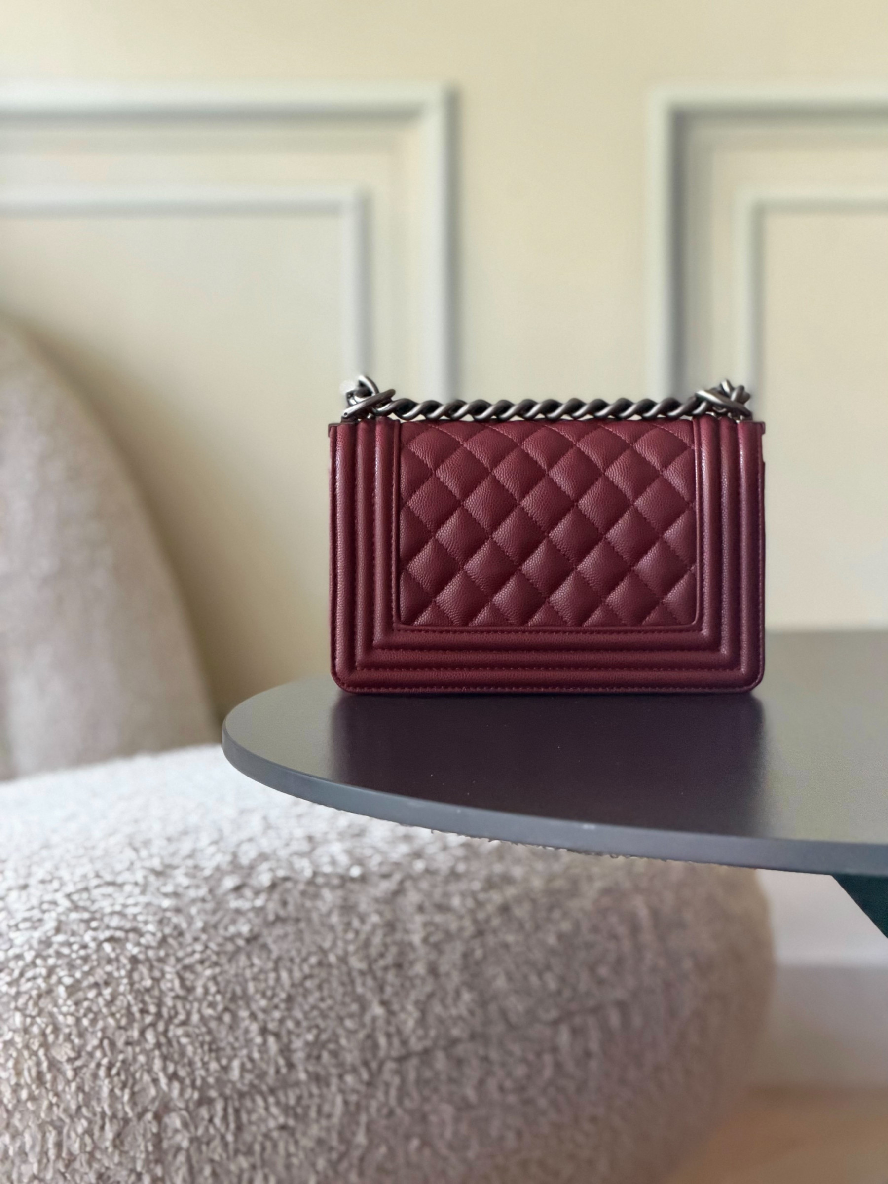 Chanel Boy Handbag 12x20x7cm