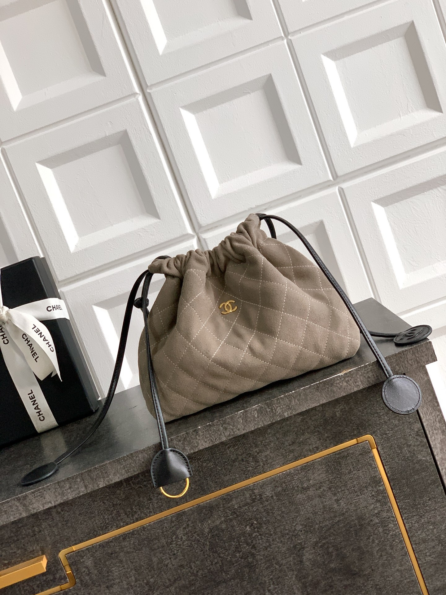 Chanel Clutch with Leather Strap AP5227 17x22x8cm
