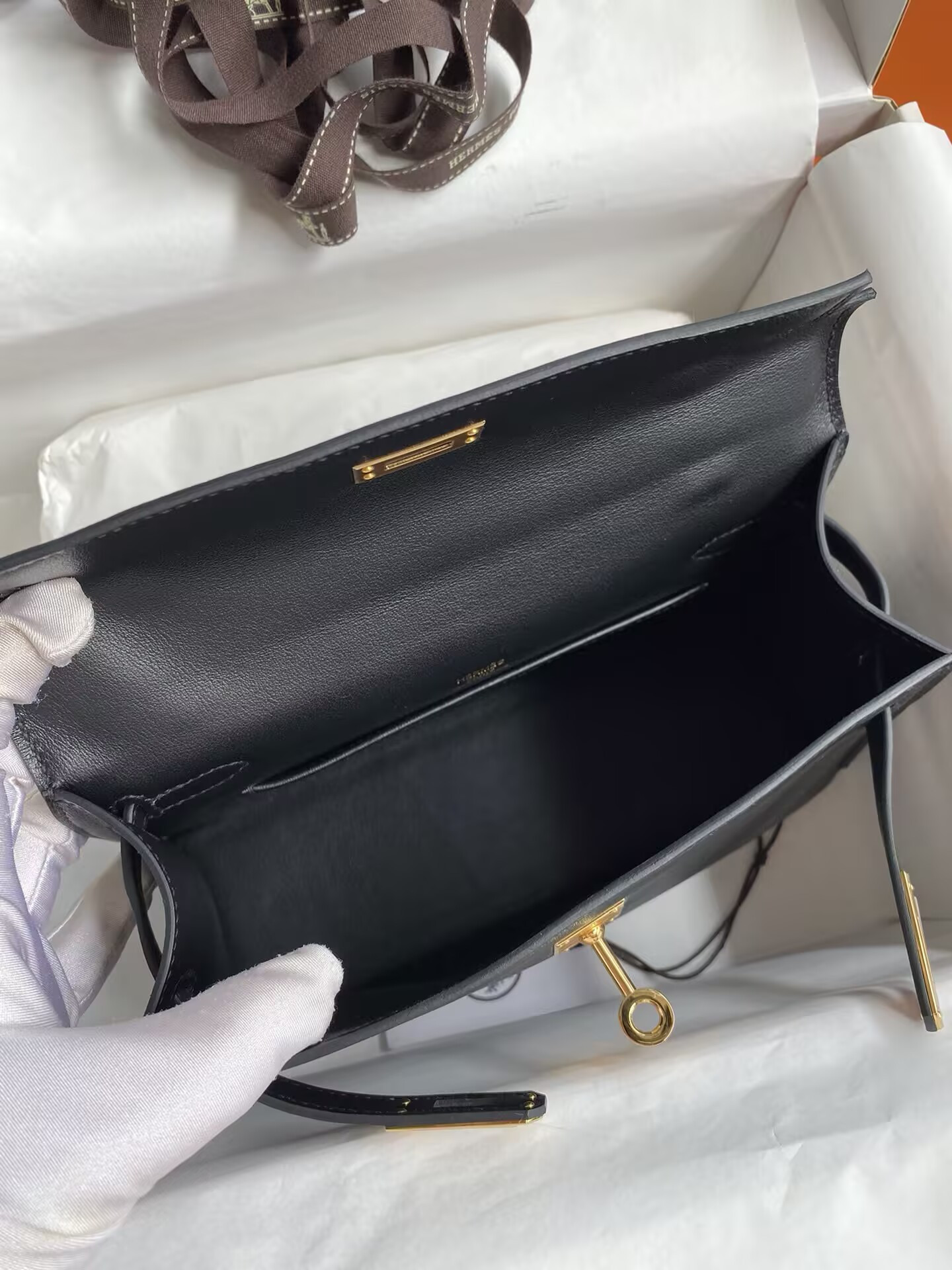 Hermès Kelly 22 Mini Box Leather 22x7x13cm
