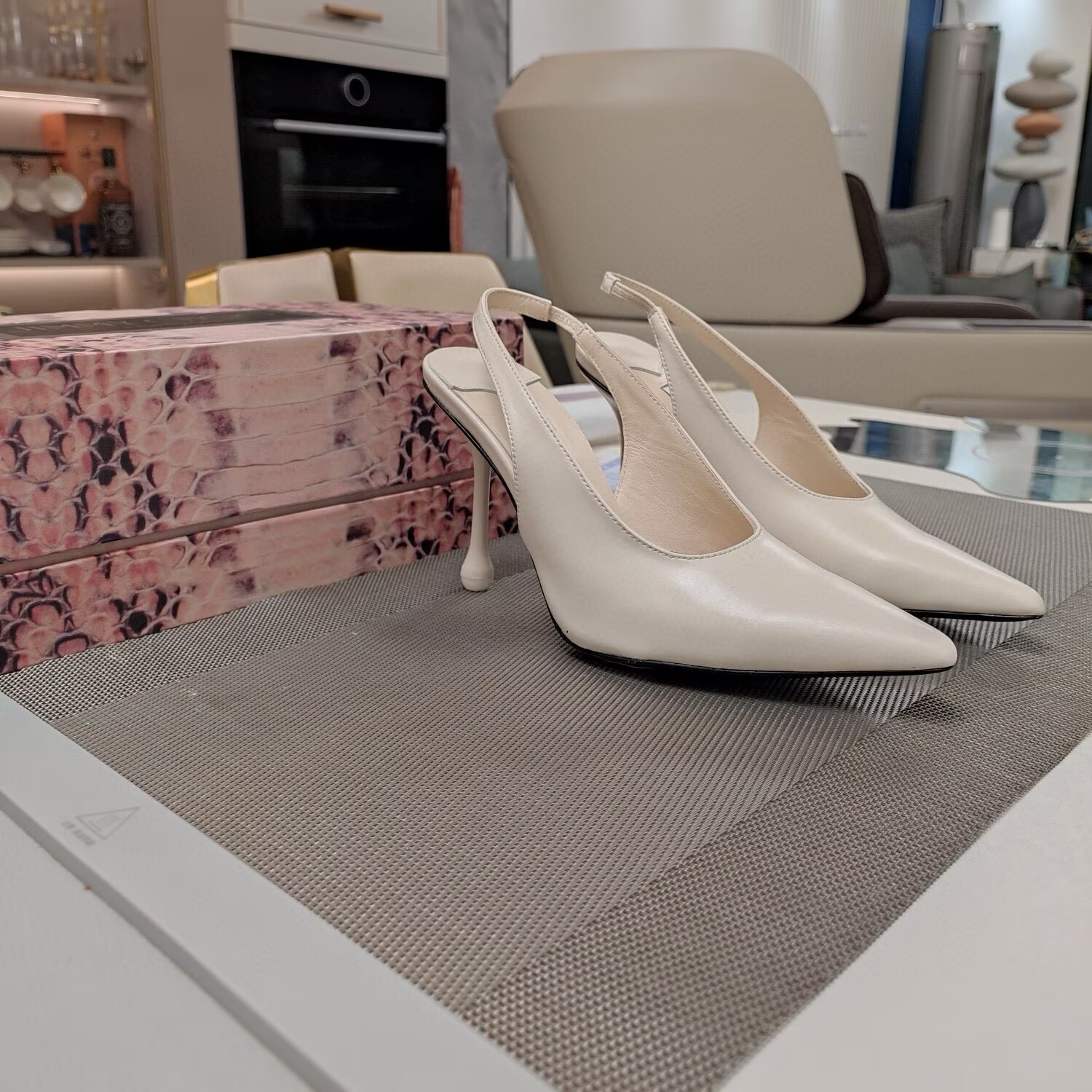 ua J1m*y Ch00 leather pumps 100mm