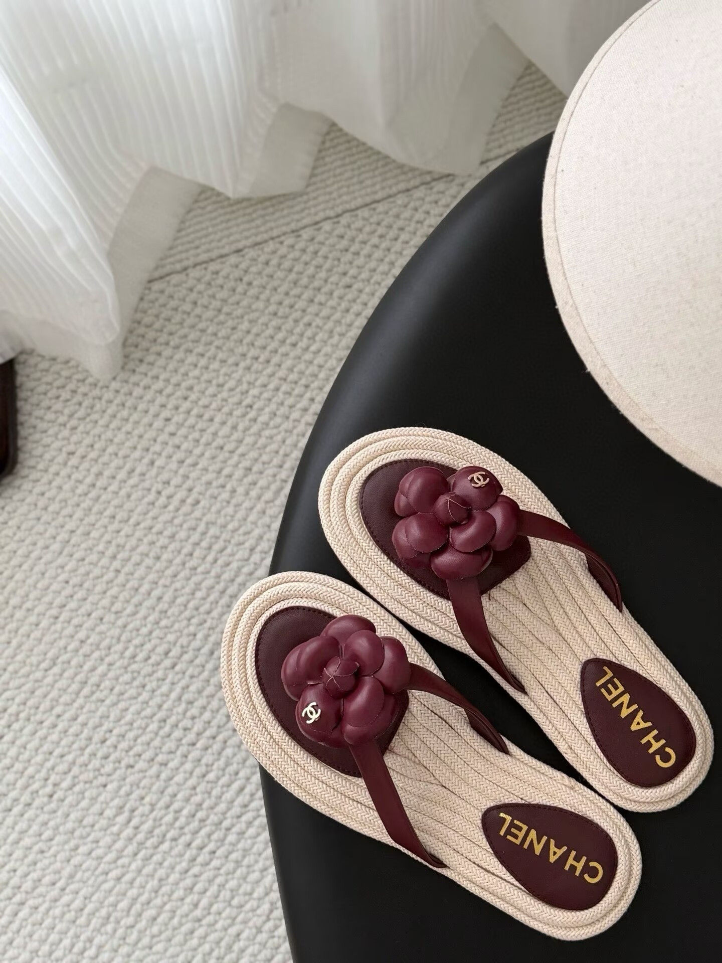 UA Chanel Thongs Slides