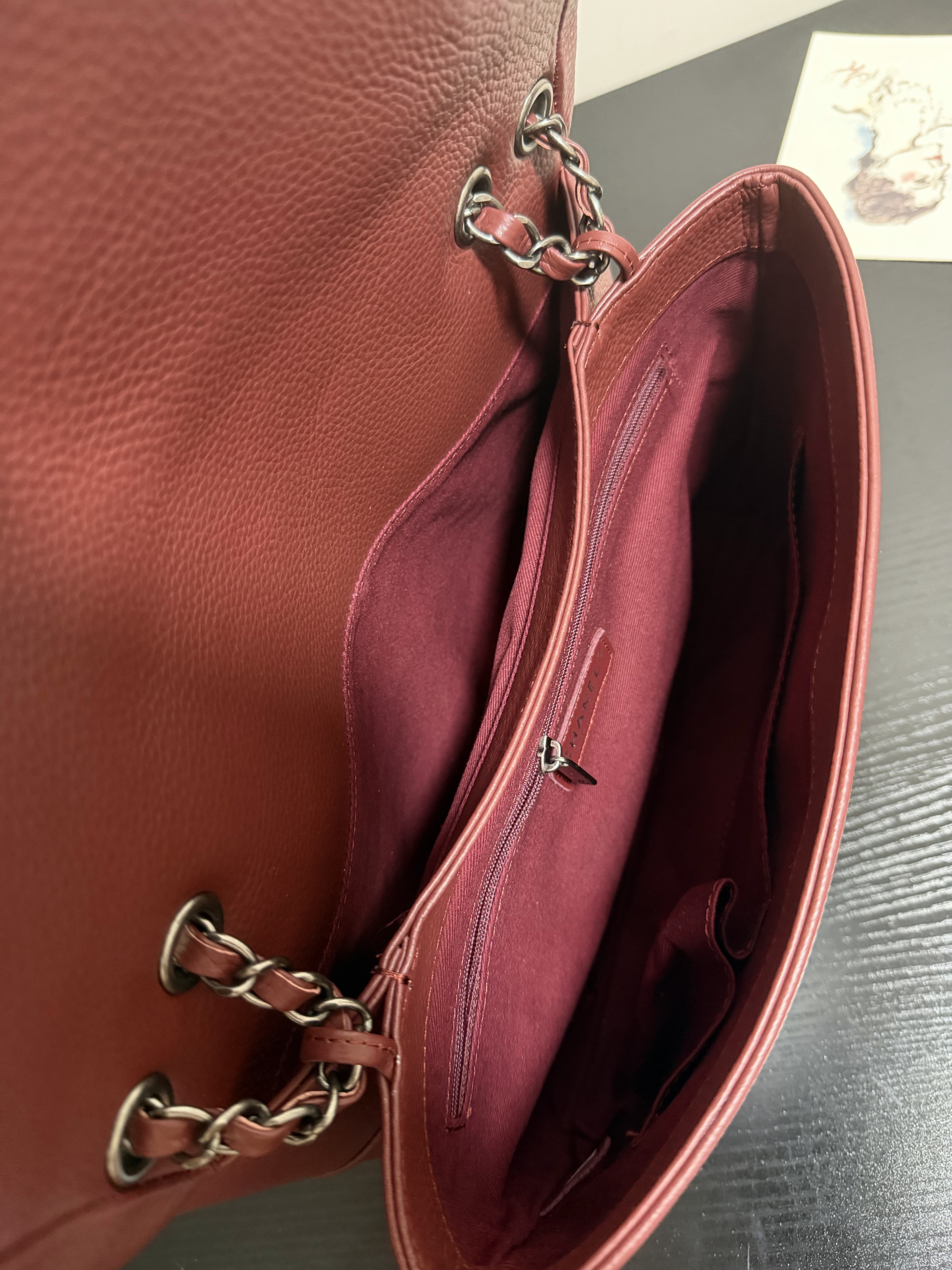 Chanel Hampton Flap Handbag AS7095 32x19x7.5cm