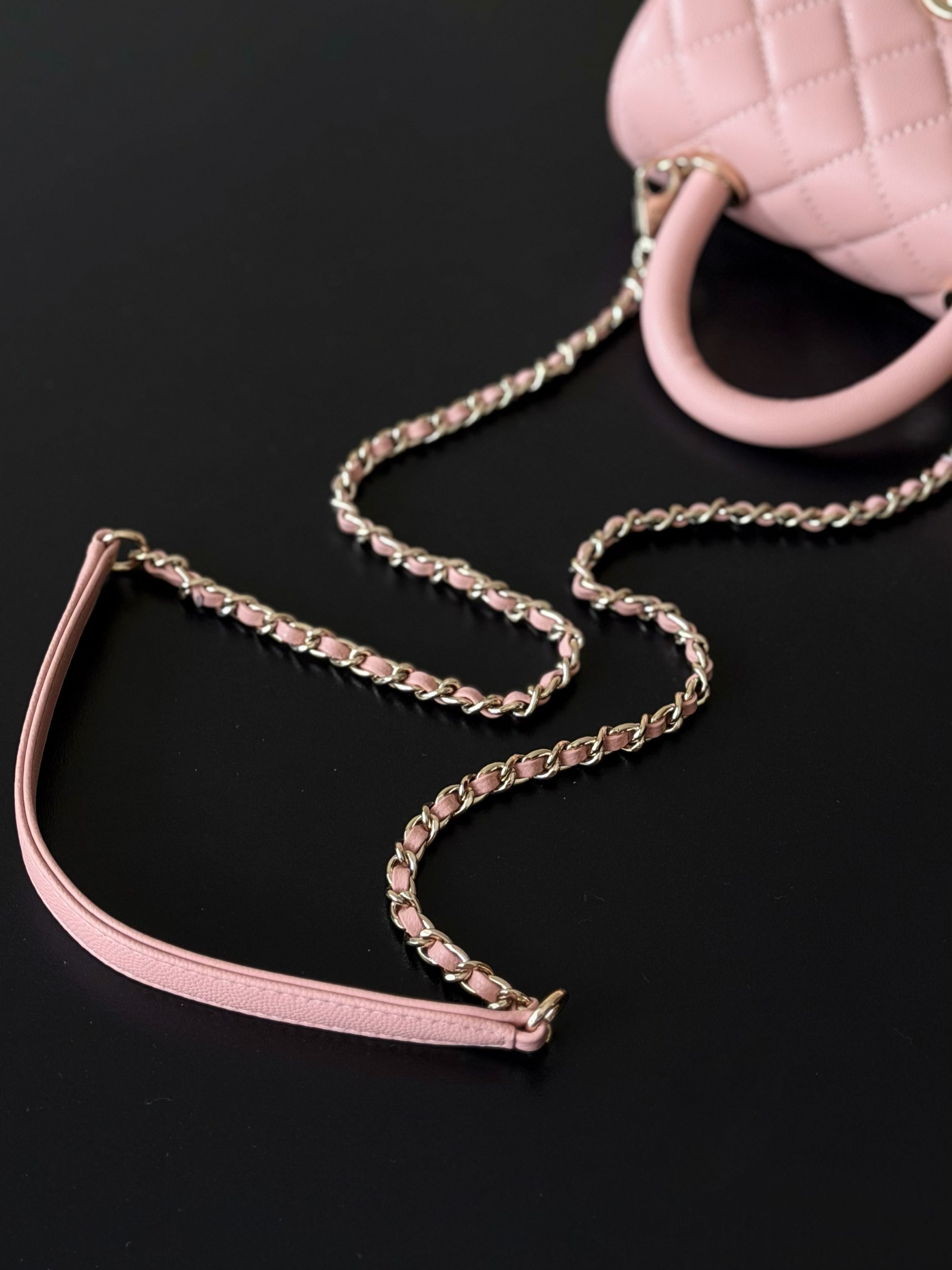 CHANEL mini coco handle 13x19x9cm